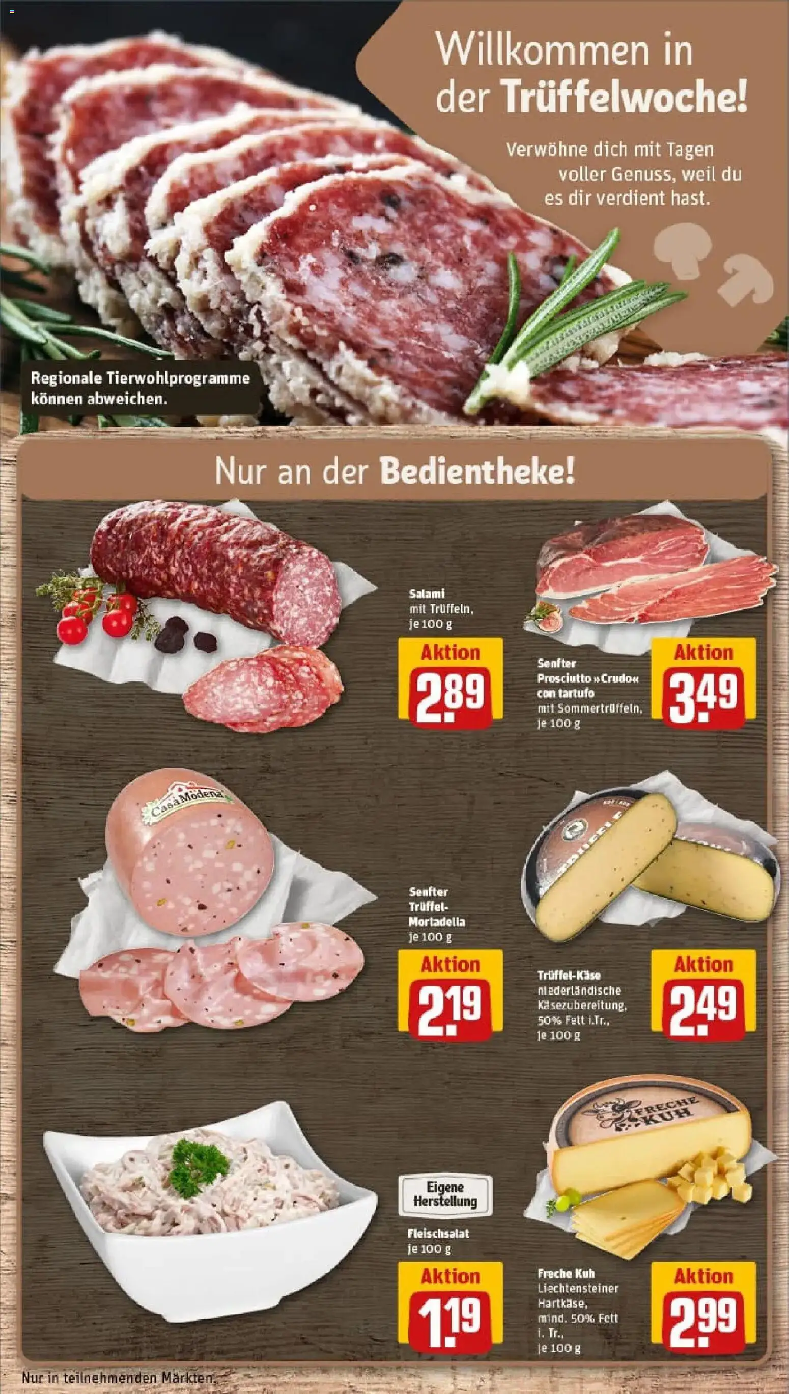Rewe prospekt Duisburg / Wanheimerort	 – gültig ab 17.11.2025 | Seite: 11 | Produkte: Salami