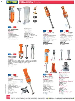 METRO - Prévisualisation de METRO - #CHR Équipement valide à partir de 01.01.2025 | Page: 122 | Produits: Mixeur, Couteau, Poids, Livre
