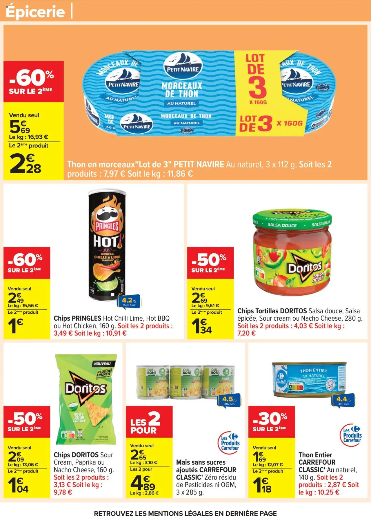  | Page: 32 | Produits: Paprika, Mais, Thon, Chips