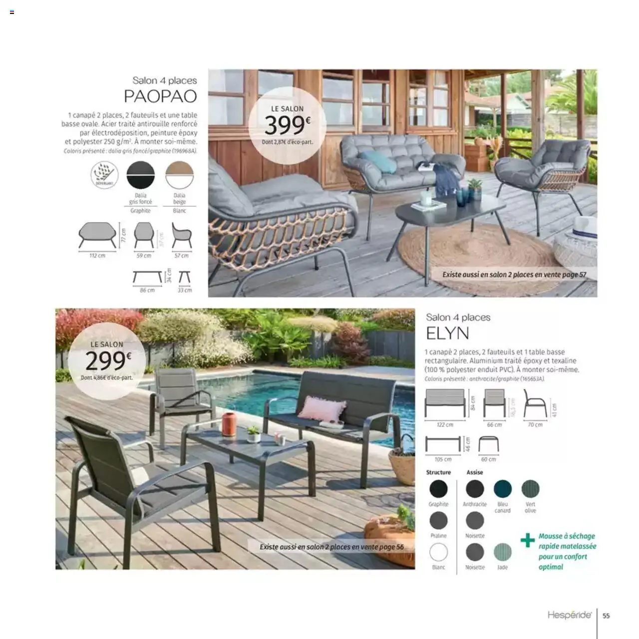  | Page: 55 | Produits: Olive, Mousse, Table basse, Table