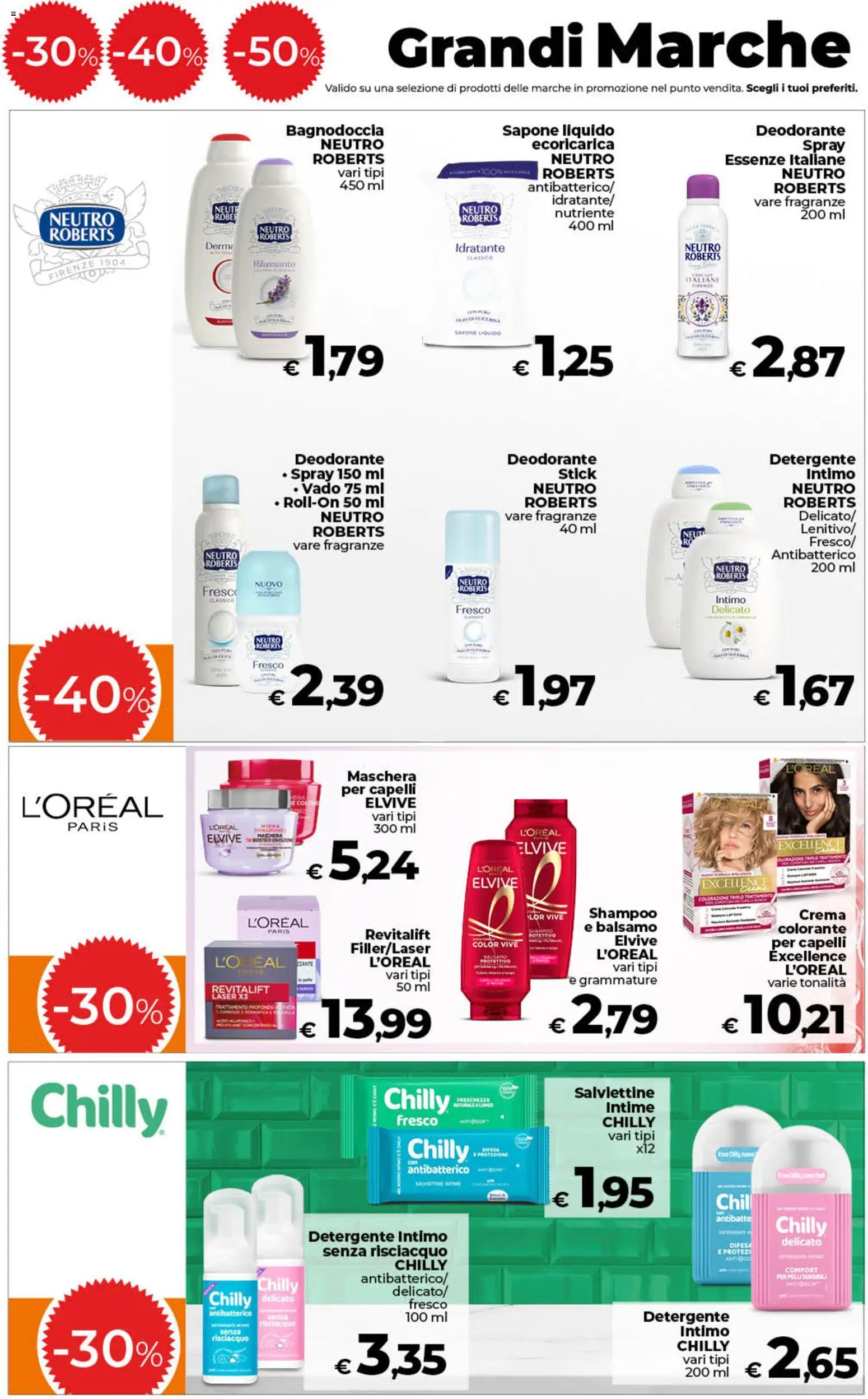 Volantino COOP del 13.02.2026 | Pagina: 14 | Prodotti: Shampoo, Balsamo, Detergente intimo, Intimo