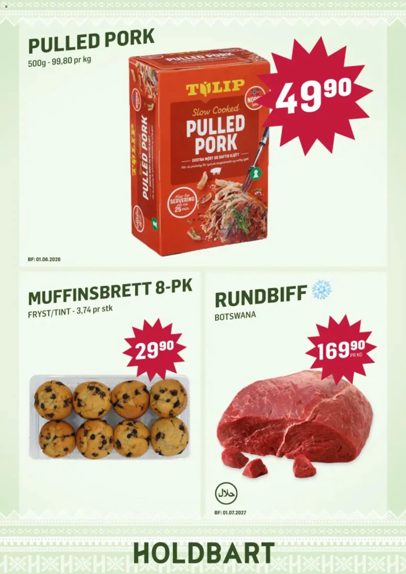 {H1} | Side: 3 | Produkter: Chiftele, Kolasås