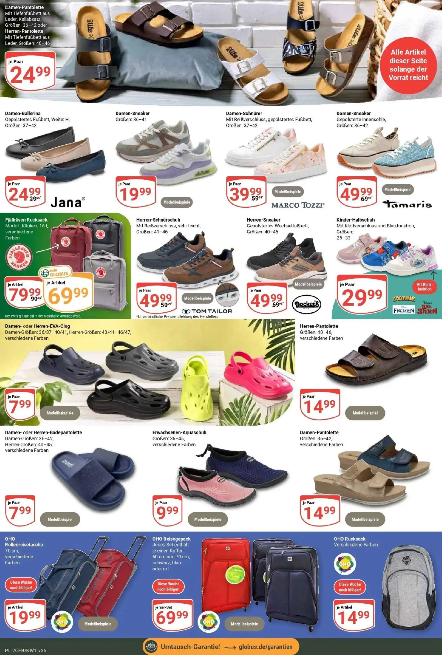 Globus prospekt Plattling	 – gültig ab 09.03.2026 | Seite: 23 | Produkte: Rucksack, Koffer