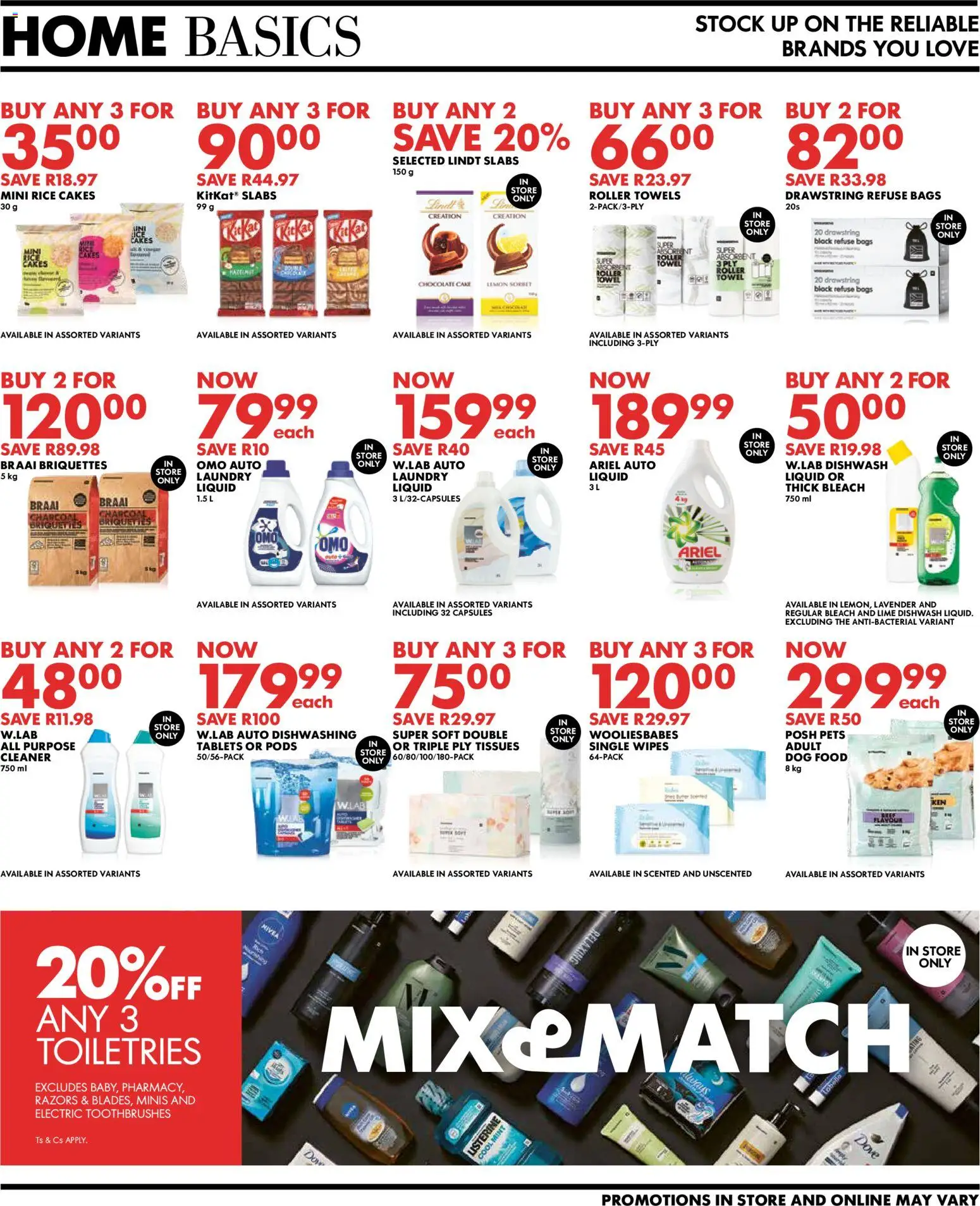 New Woolworths catalogue – valid from 06.04.2026 | Page: 7 | Products: Chocolate, Rice, Razors, Roller towel