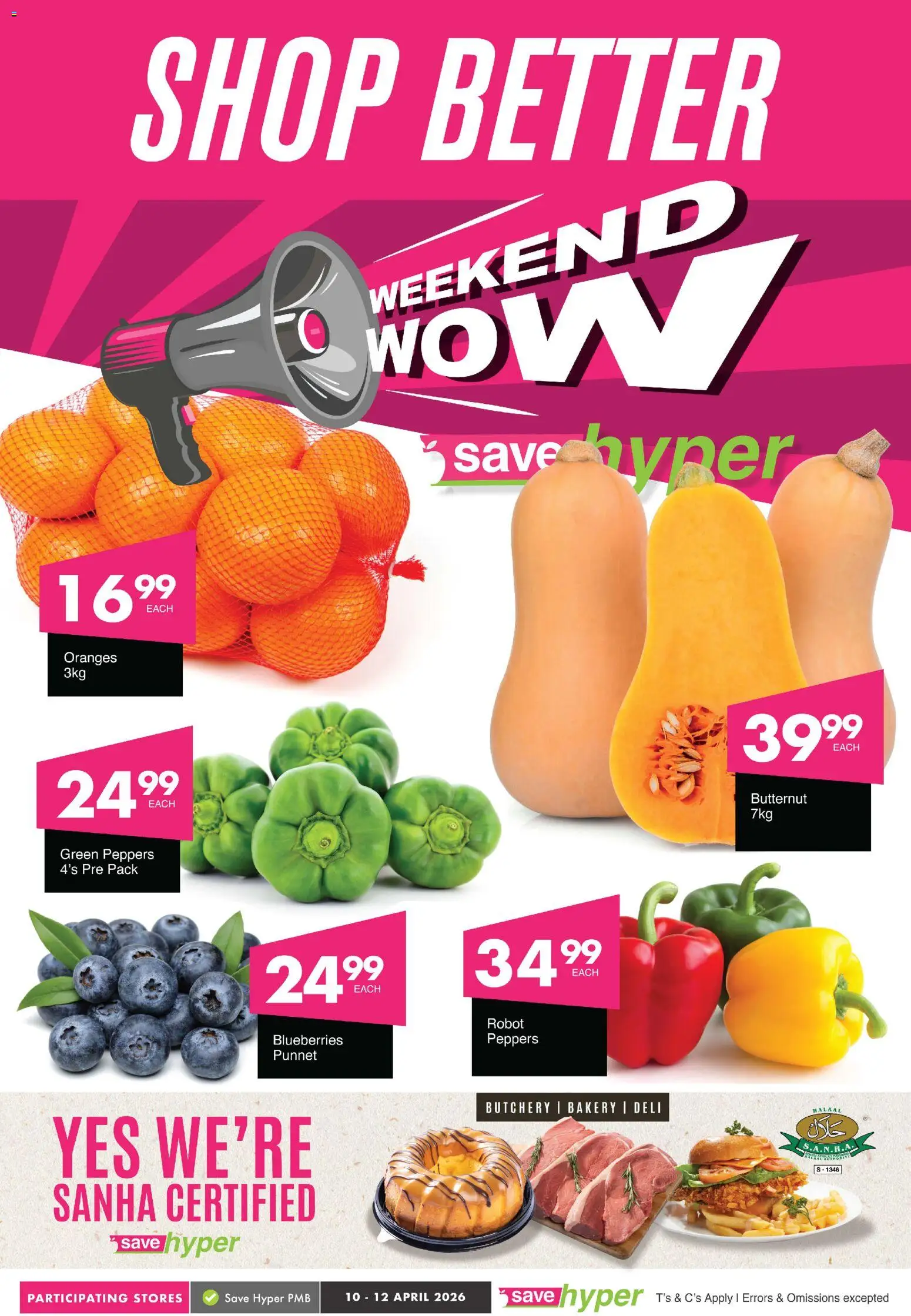 New Save catalogue – valid from 10.04.2026 | Page: 1 | Products: Blueberries, Bakery, Oranges