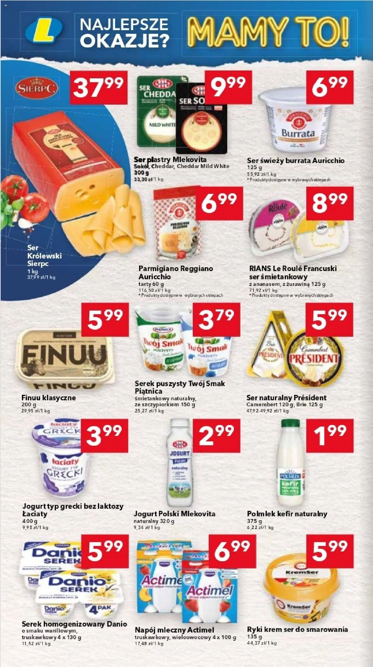 Lewiatan gazetka - Warszawa od 23.04.2026 | Strona: 8 | Produkty: Kefir naturalny, Camembert, Żurawina, Krem