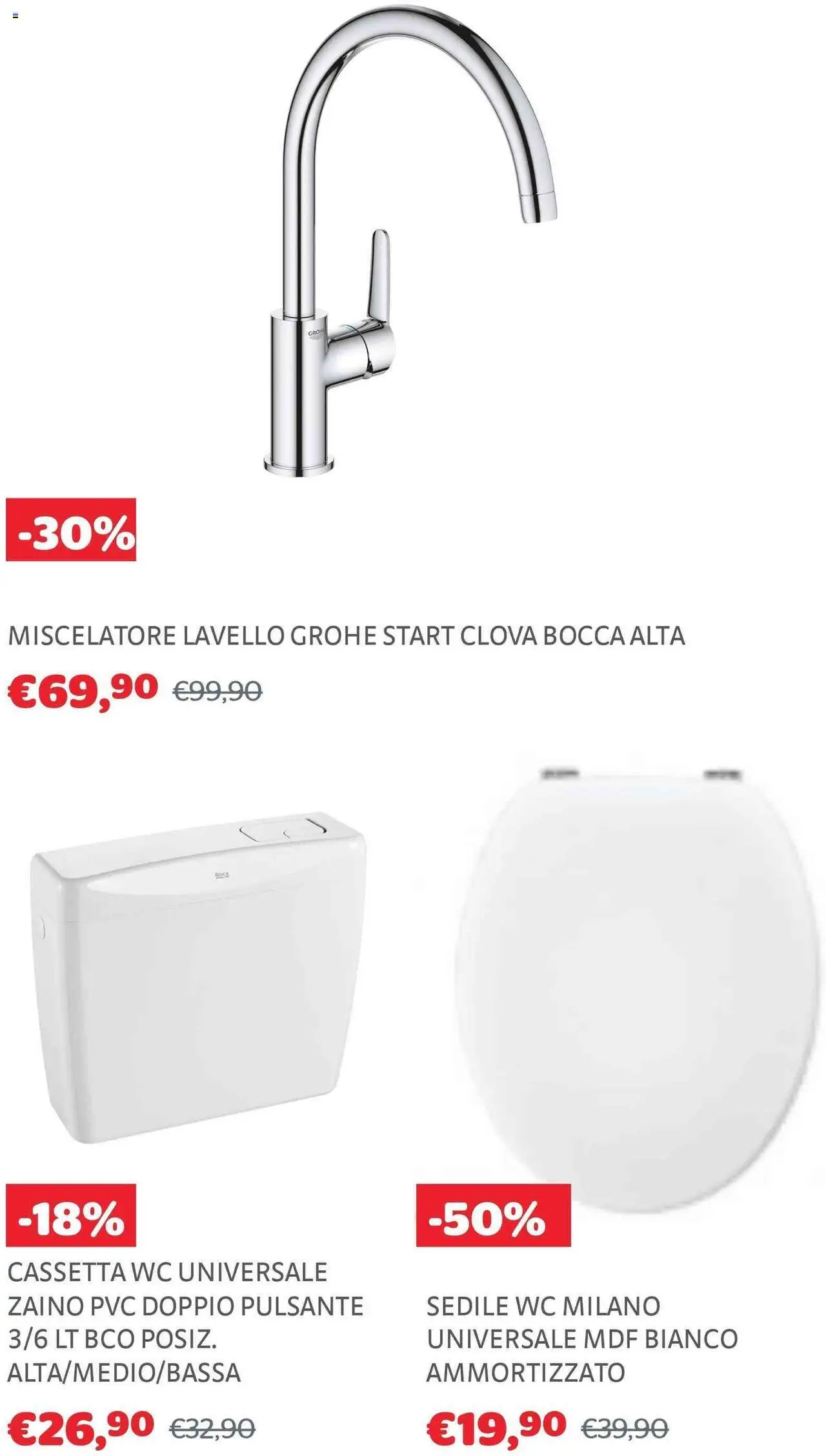 Volantino Brico Center del 30.07.2025 | Pagina: 22 | Prodotti: Zaino, Lavello, Miscelatore, WC