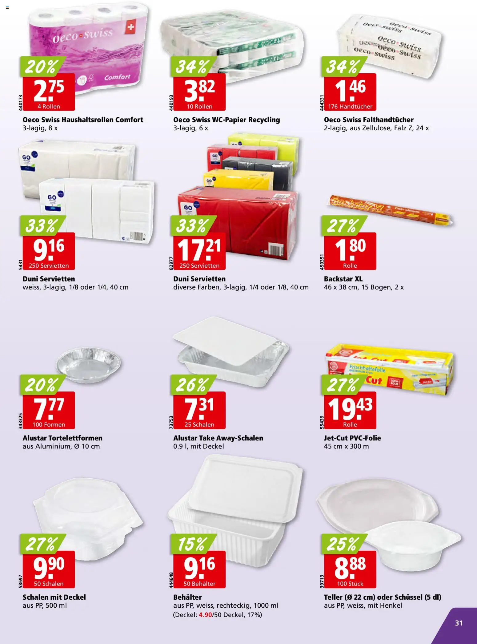 Aligro Aktionen Schlieren, Gossau SG, Frauenfeld, Rapperswil-Jona, Sargans, Bern, Brüttisellen, Pratteln, Emmen, Spreitenbach – gültig ab 03.11.2025 | Seite: 31