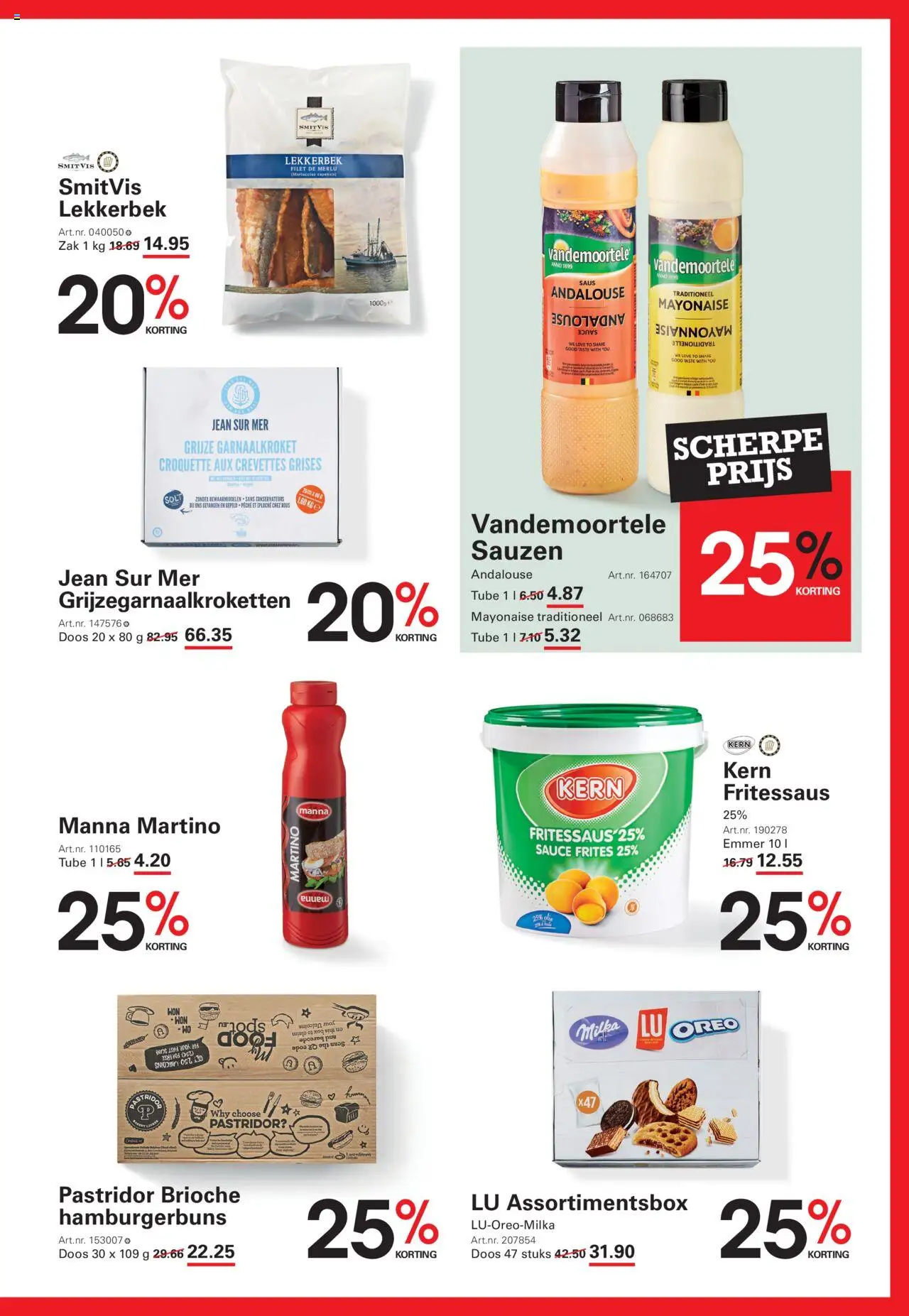  | Pagina: 5 | Producten: Oreo, Zak, Saus, Box