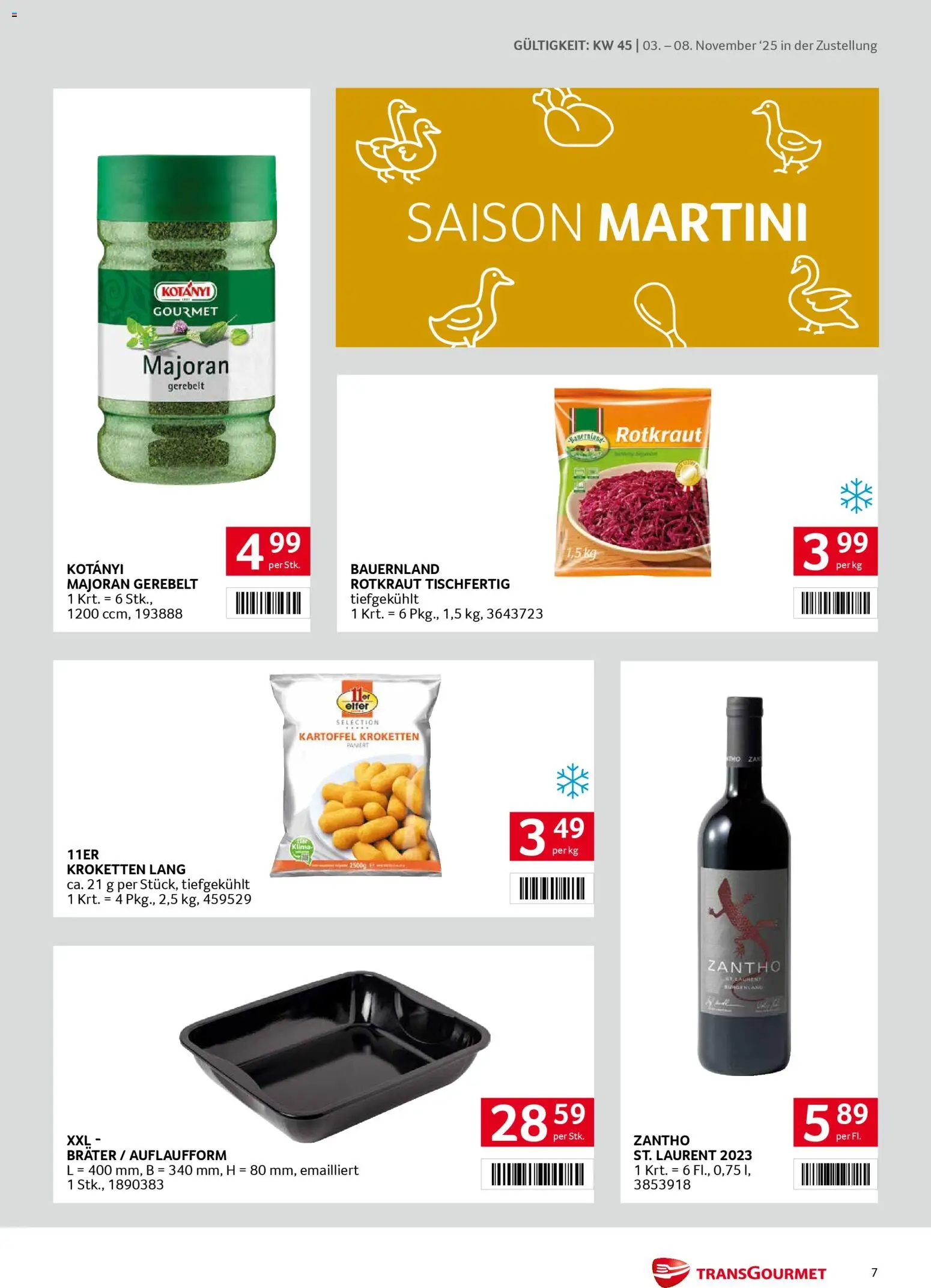 Transgourmet Zustellaktion gültig ab 03.11.2025 | Seite: 7