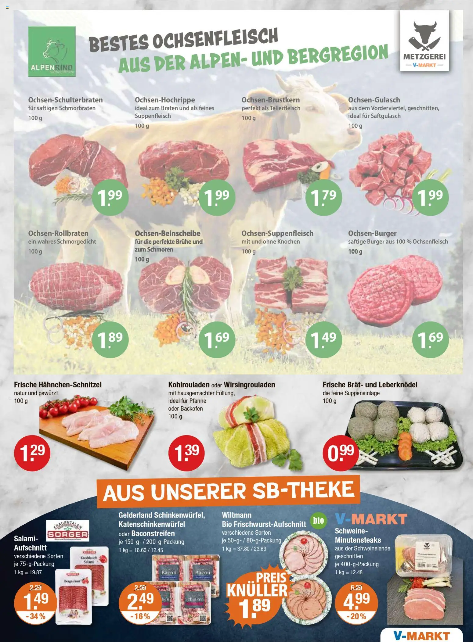 V-Markt - M&#252;nchen – gültig ab 30.10.2025 | Seite: 3 | Produkte: Burger, Knoblauch, Backofen, Salami