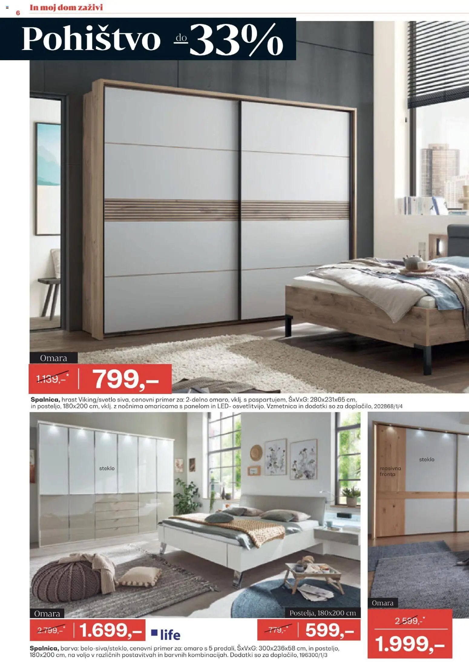 Novi Rutar katalog ponudbe – veljaven od 05.11.2025 | Stran: 5 | Izdelki: Pohištvo, Vzmetnica, Omara, Barva