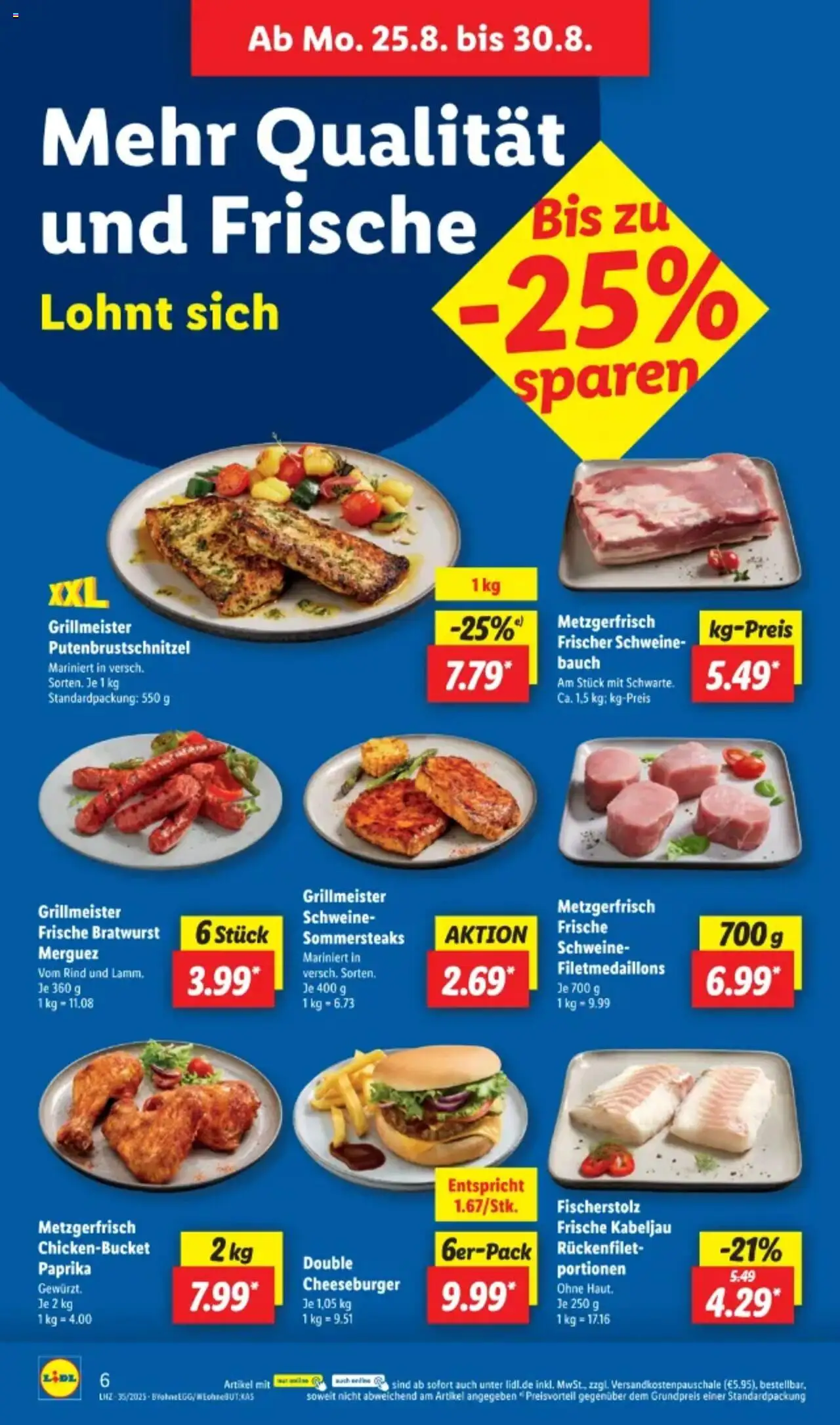 Lidl Prospekt 	 - gültig ab dem 25.08.2025 | Seite: 12 | Produkte: Bratwurst, Paprika