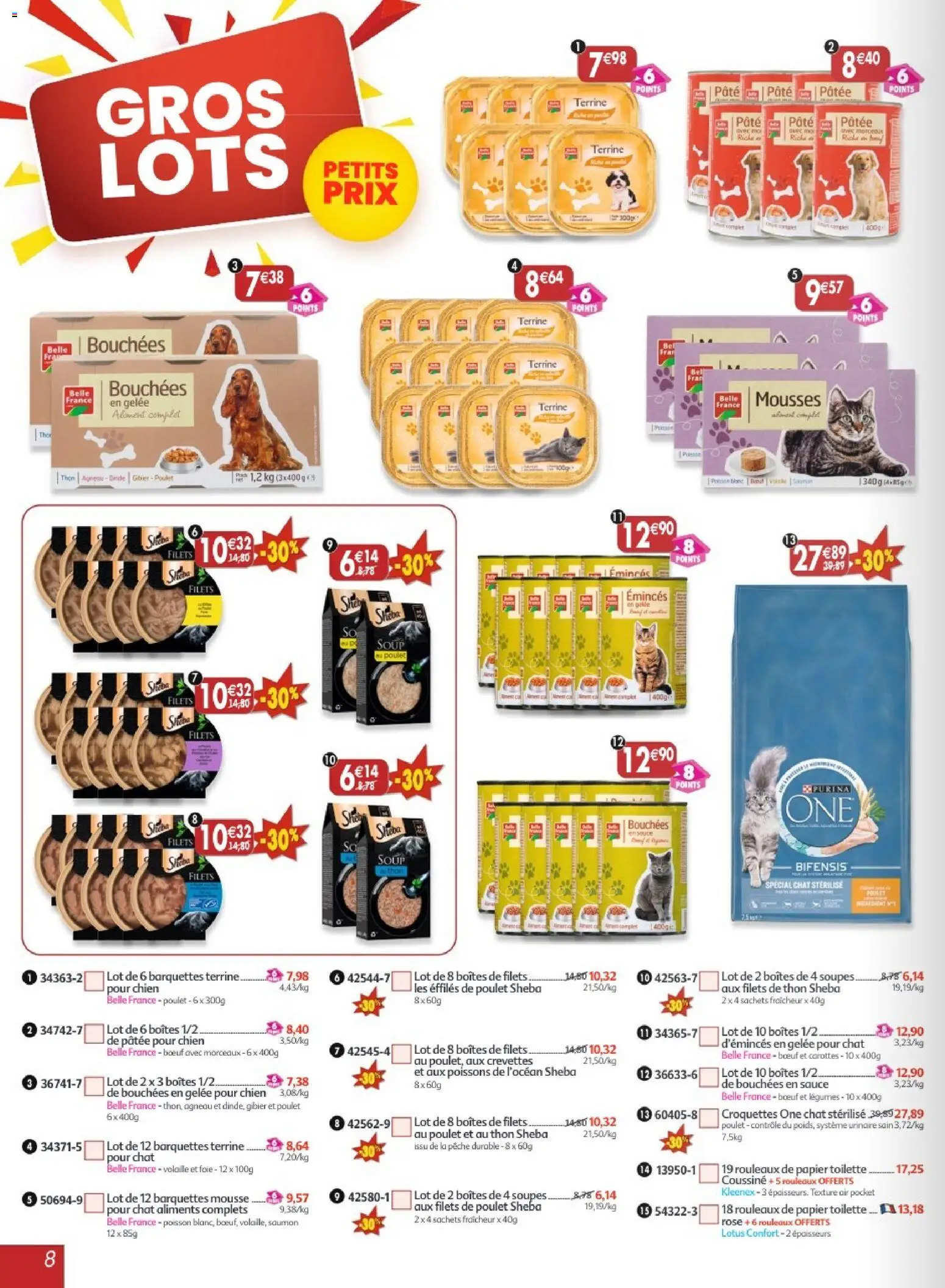 {H1} | Page: 8 | Produits: Agneau, Crevettes, Saumon, Gelée