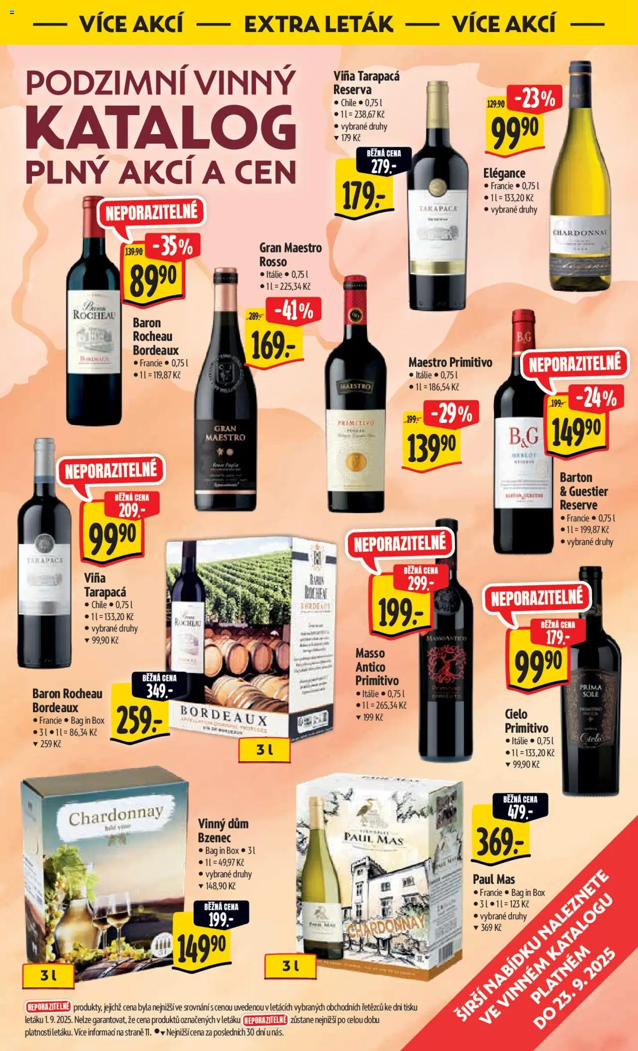 Albert leták - Hypermarket od 17.09.2025 | Strana: 45 | Produkty: Tarapaca, Box, Merlot, Primitivo