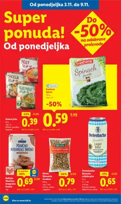 Freshona Špinat, 450 g - Pregled kataloga iz trgovine Lidl, vrijedi od 03.11.2025 | Stranica: 6
