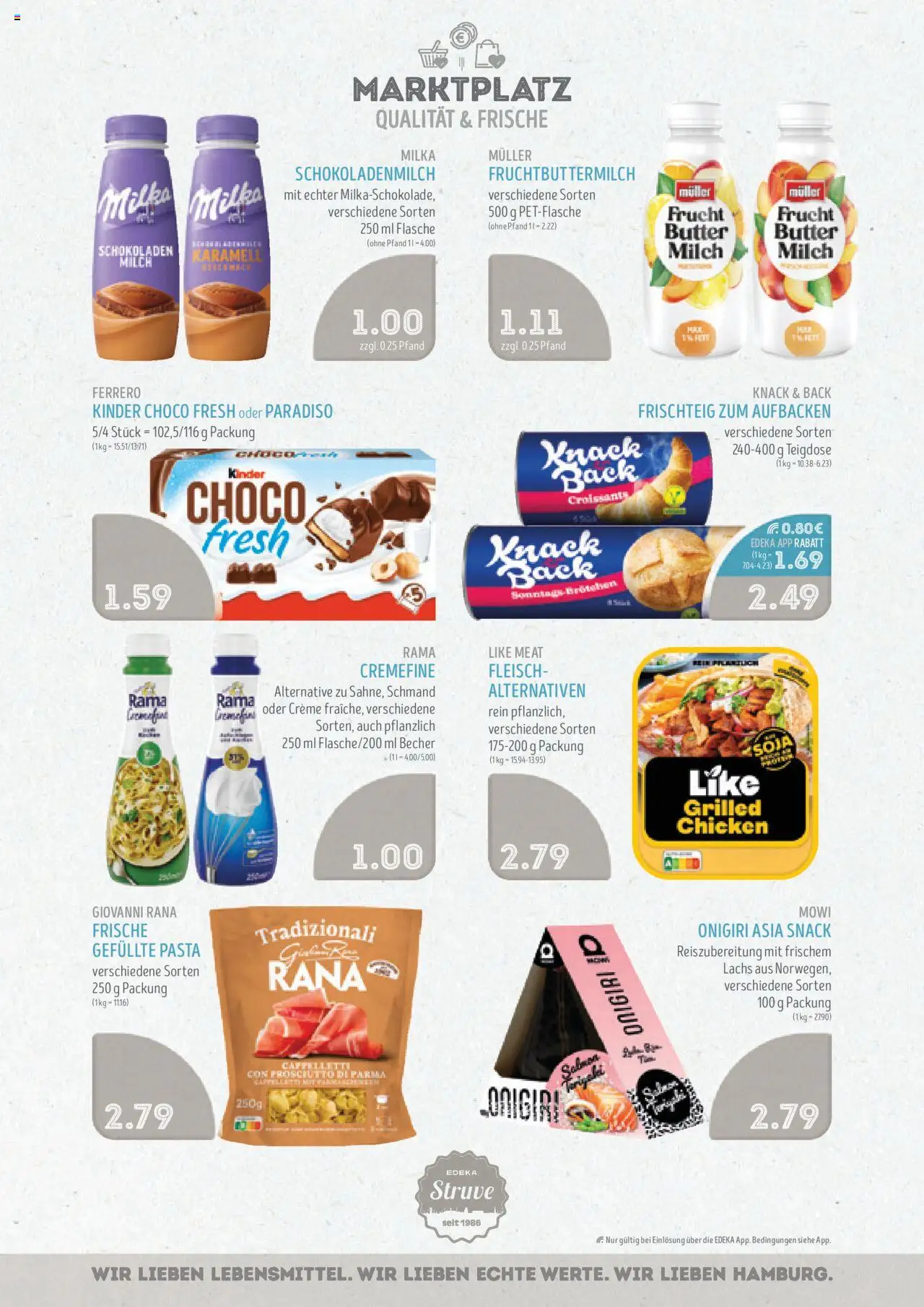Edeka Struve Prospekt 	 - gültig ab dem 18.08.2025 | Seite: 7 | Produkte: Rama, Butter, Milka, Pasta