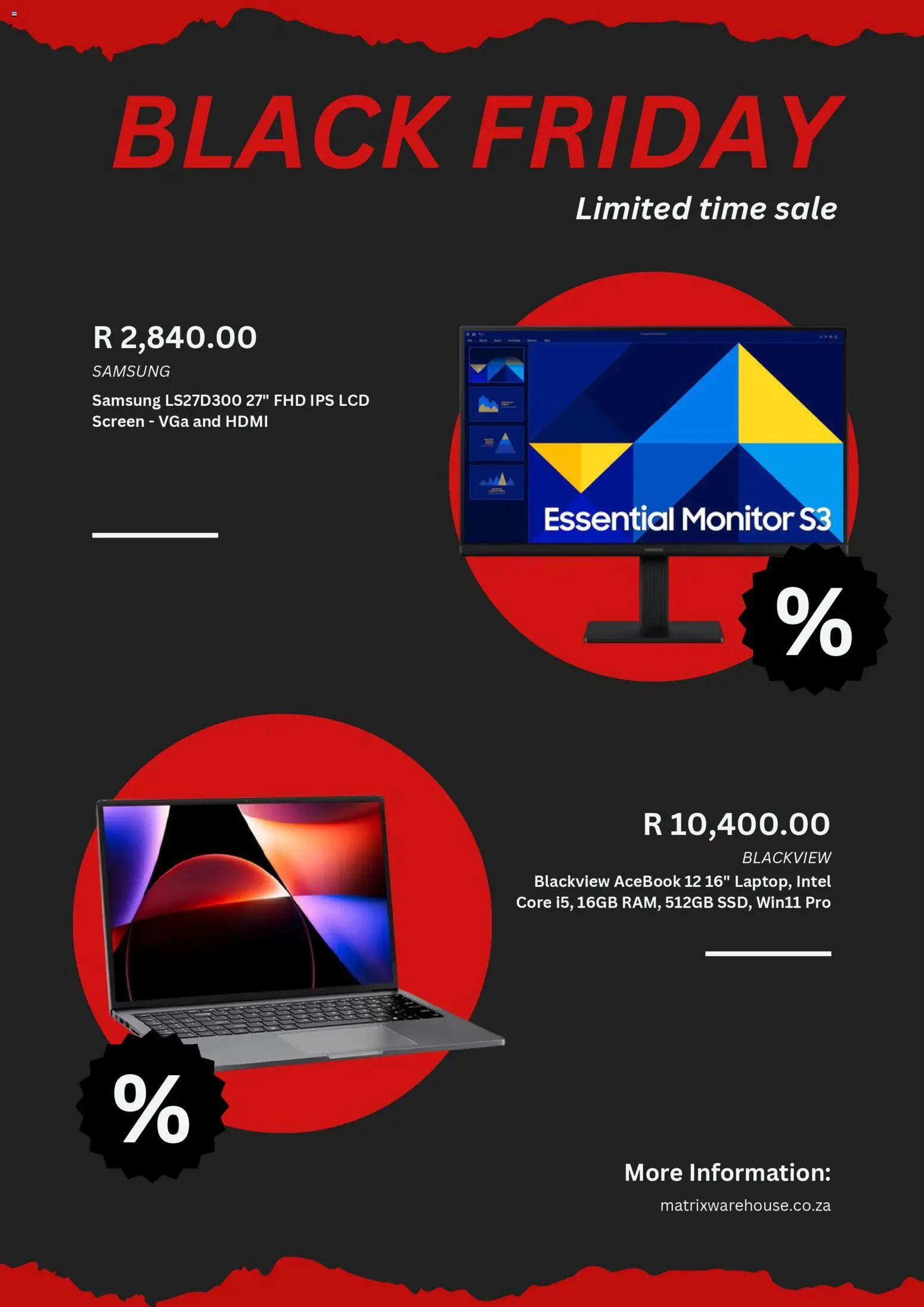New Matrix Warehouse catalogue – valid from 28.11.2025 | Page: 6 | Products: Monitor