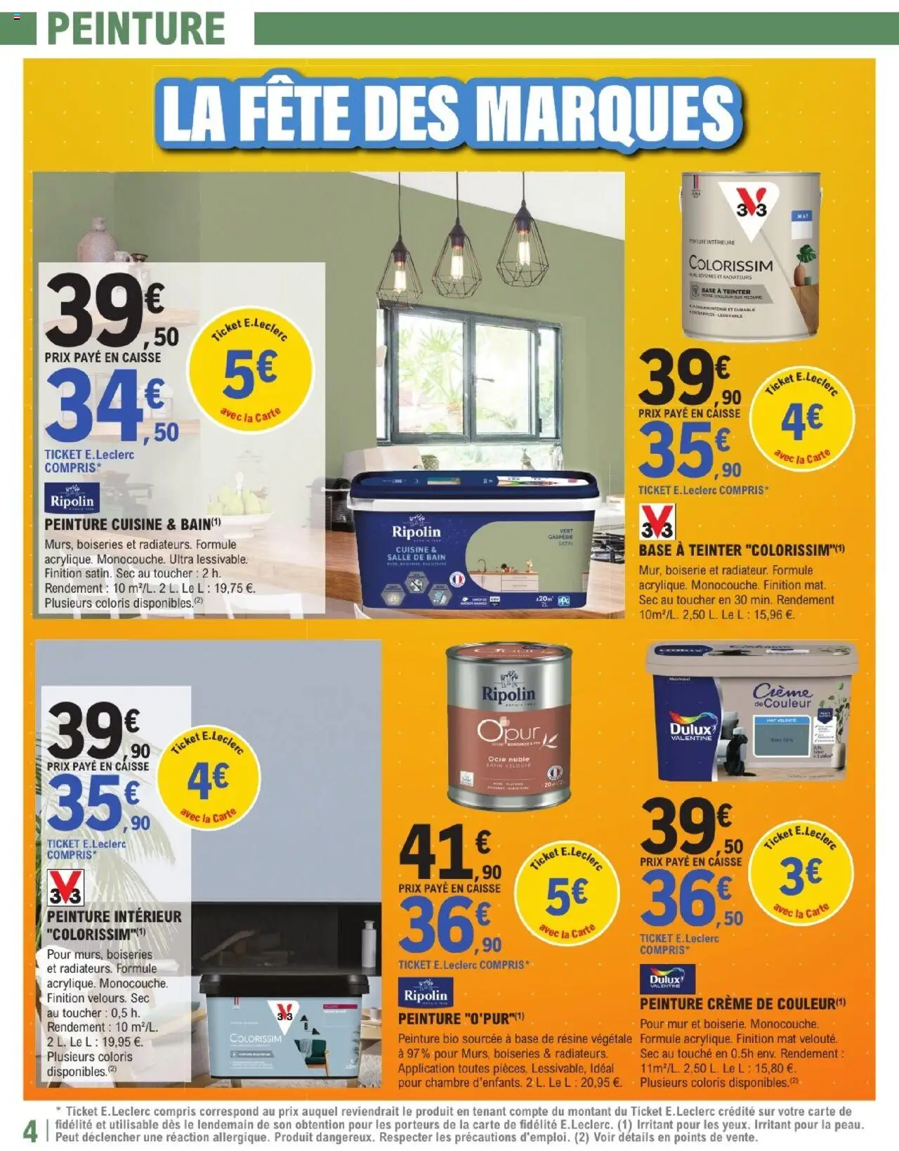 {H1} | Page: 4 | Produits: PC, Base, Crème