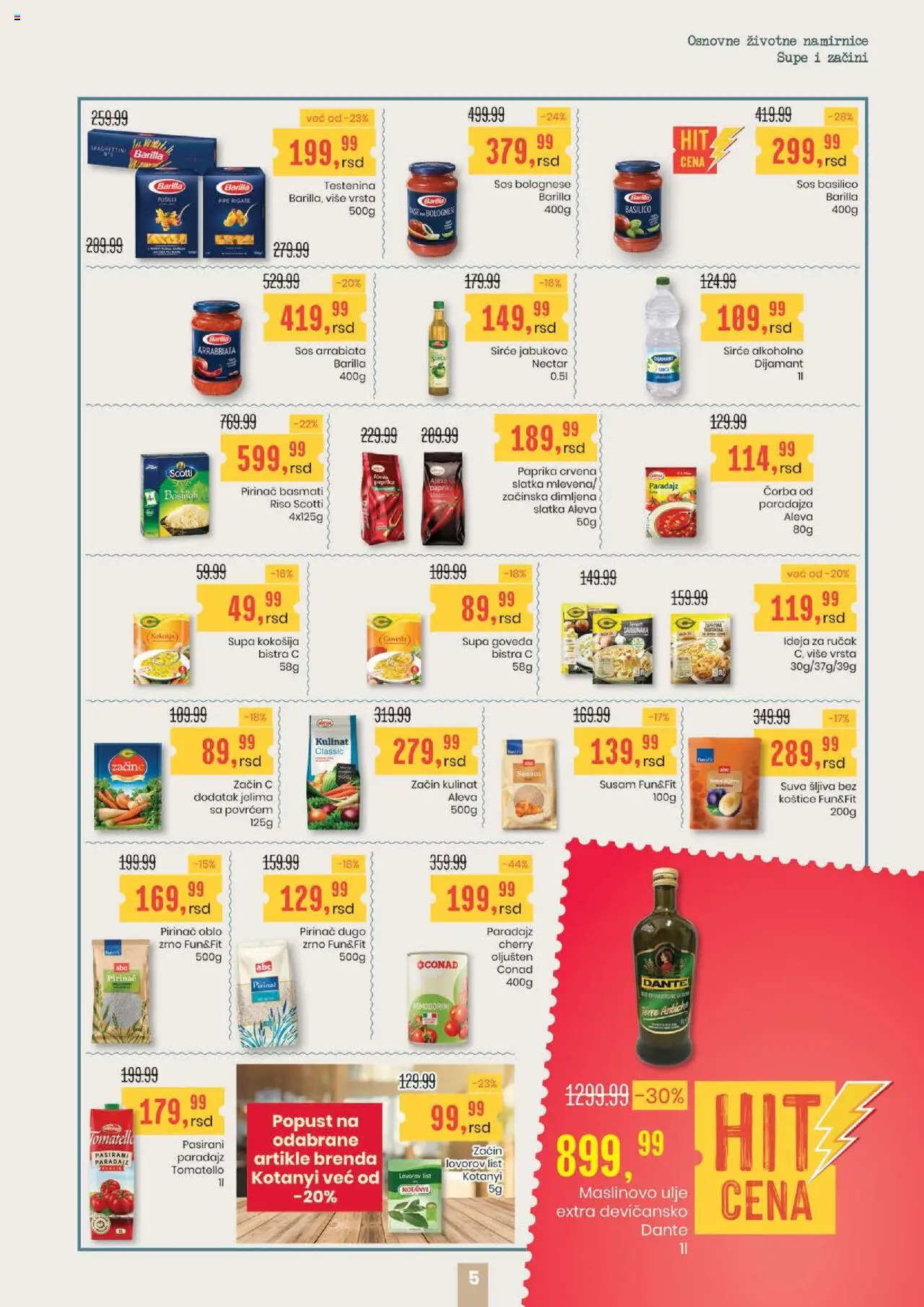 Aroma Market katalog - važi od 21.08.2025 | Strana: 5 | Proizvode: Šljiva, Maslinovo ulje, Paradajz, Pirinač