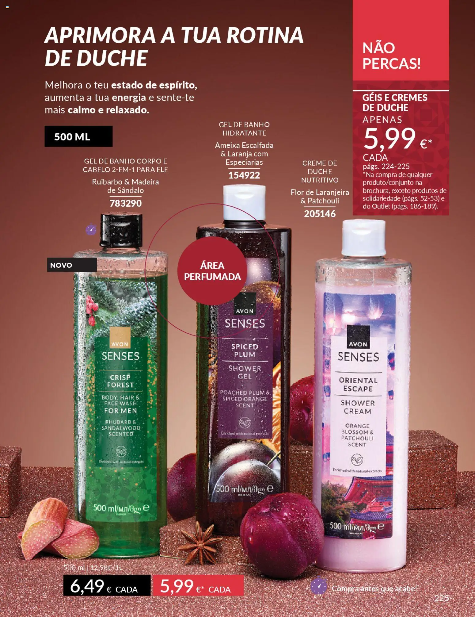 Catálogo Avon Campanha 12 │ válido de 01.12.2025 | Página: 225 | Produtos: Gel de banho, Banho, Creme