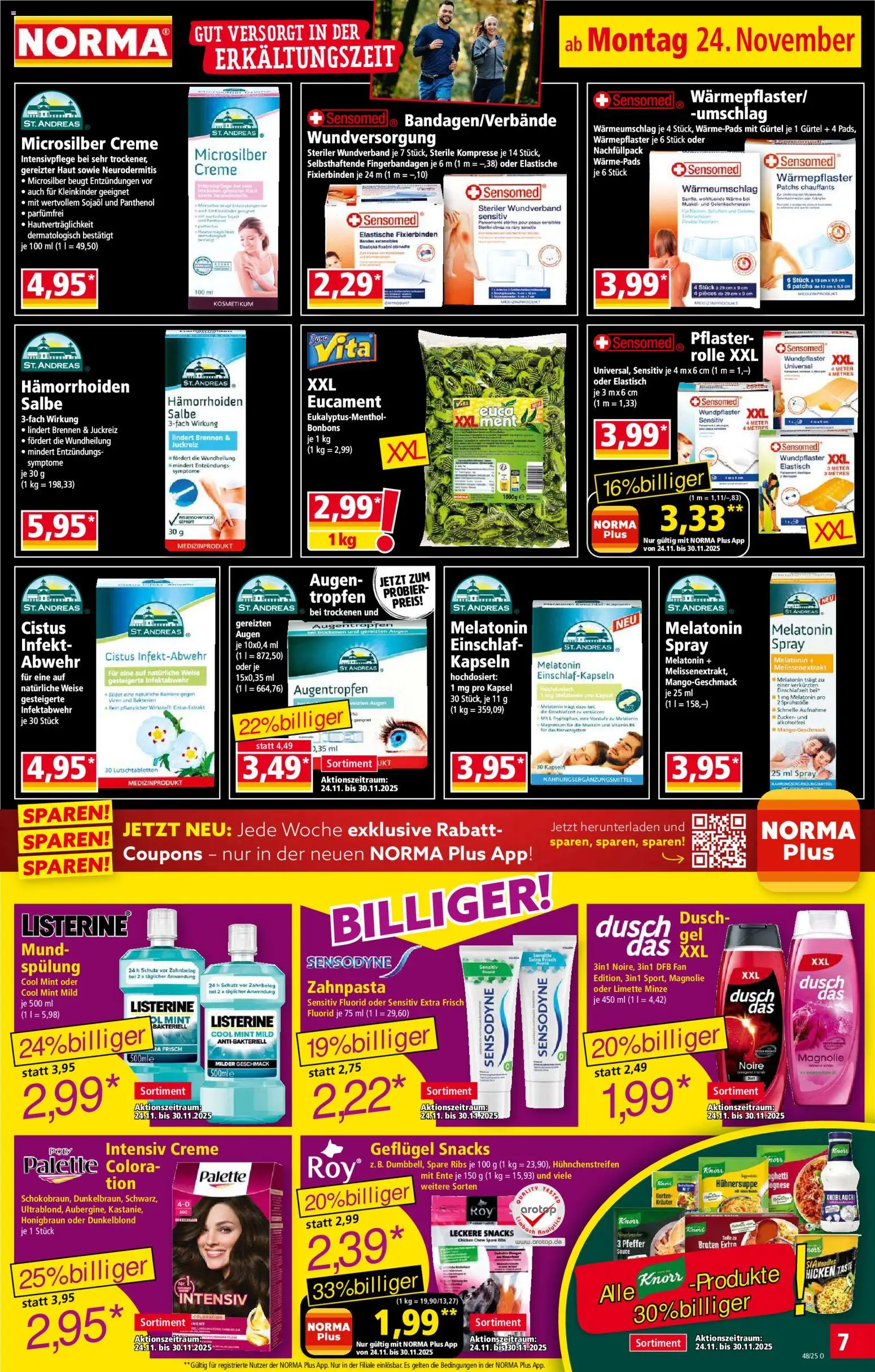 Norma - Black Friday – gültig ab 24.11.2025 | Seite: 7 | Produkte: Öl, Knorr, Spülung, Zahnpasta