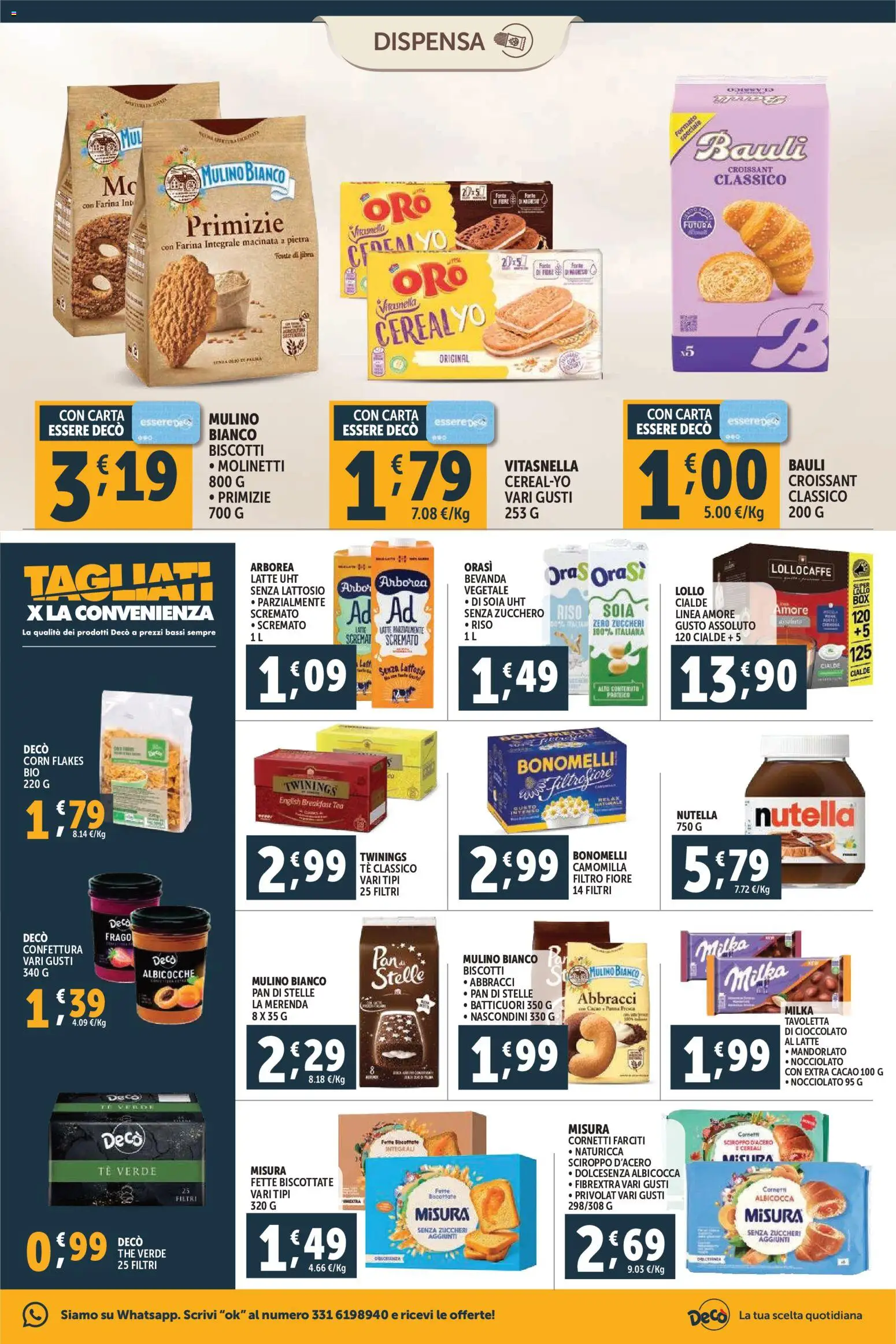 Volantino Decò del 20.01.2026 | Pagina: 7 | Prodotti: Yogurt, Cioccolato, Cereali, Fette biscottate