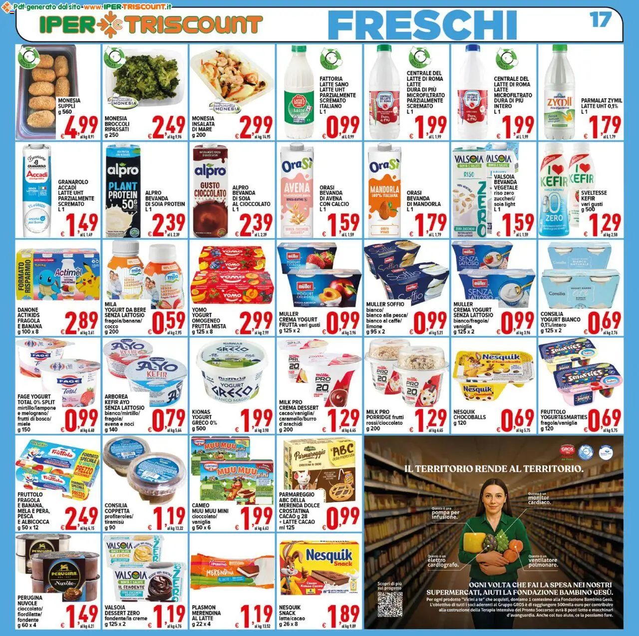 Volantino Ipertriscount del 06.08.2025 | Pagina: 17 | Prodotti: Cioccolato, Tè, Frutta, Piatto