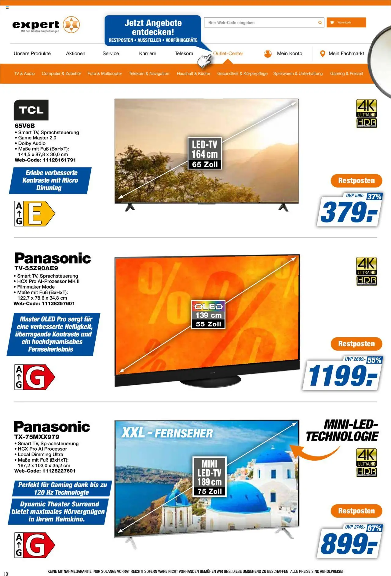Expert Prospekt 	 - gültig ab dem 01.08.2025 | Seite: 10 | Produkte: Küche, Computer, TV, Fernseher