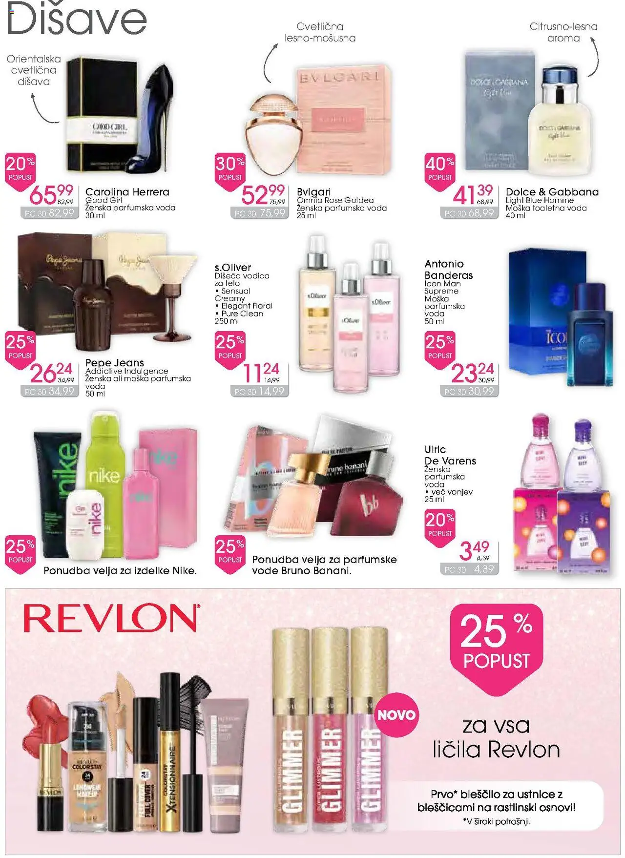 Novi Tuš drogerija katalog ponudbe – veljaven od 15.10.2025 | Stran: 4 | Izdelki: Disava, Licila, Voda, Parfumska voda