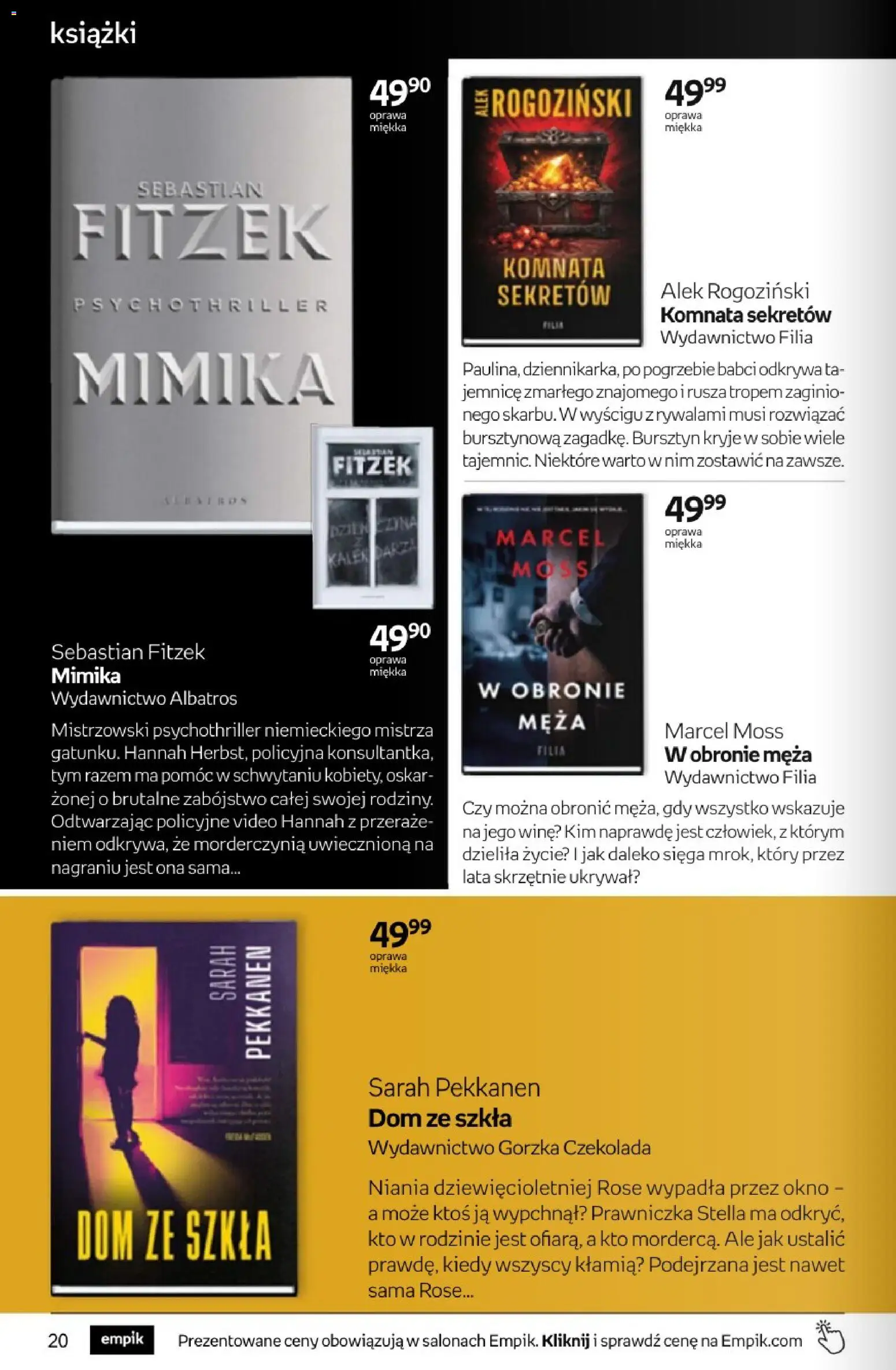 Empik promocje - Tom kultury Książki od 11.03.2026 | Strona: 20 | Produkty: Książki, Czekolada