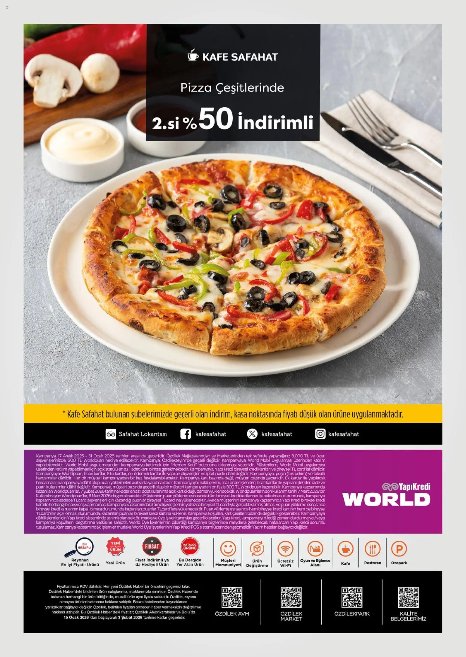 Özdilek Katalog - 15.01.2026 tarihinden itibaren geçerlidir | Sayfa: 25 | Ürünler: Pizza, Bağlayıcı, Kasa, Ocak