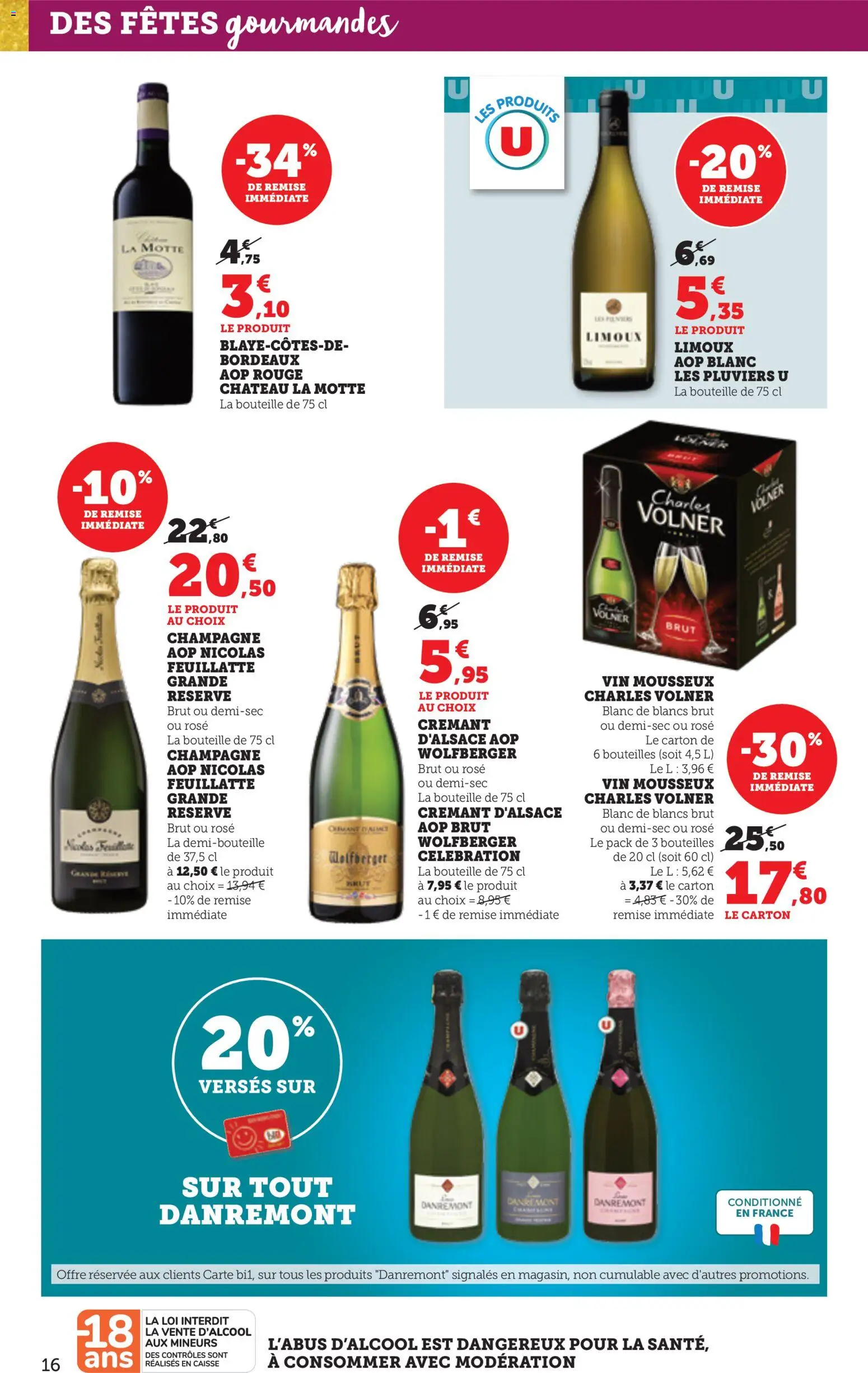 {H1} | Page: 16 | Produits: Champagne, Mousseux, Vin, Crémant d'alsace