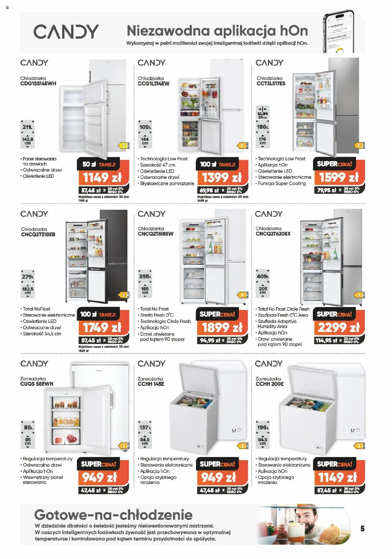 Max elektro Gazetka od 29.05.2025 | Strona: 5 | Produkty: Zamrażarka