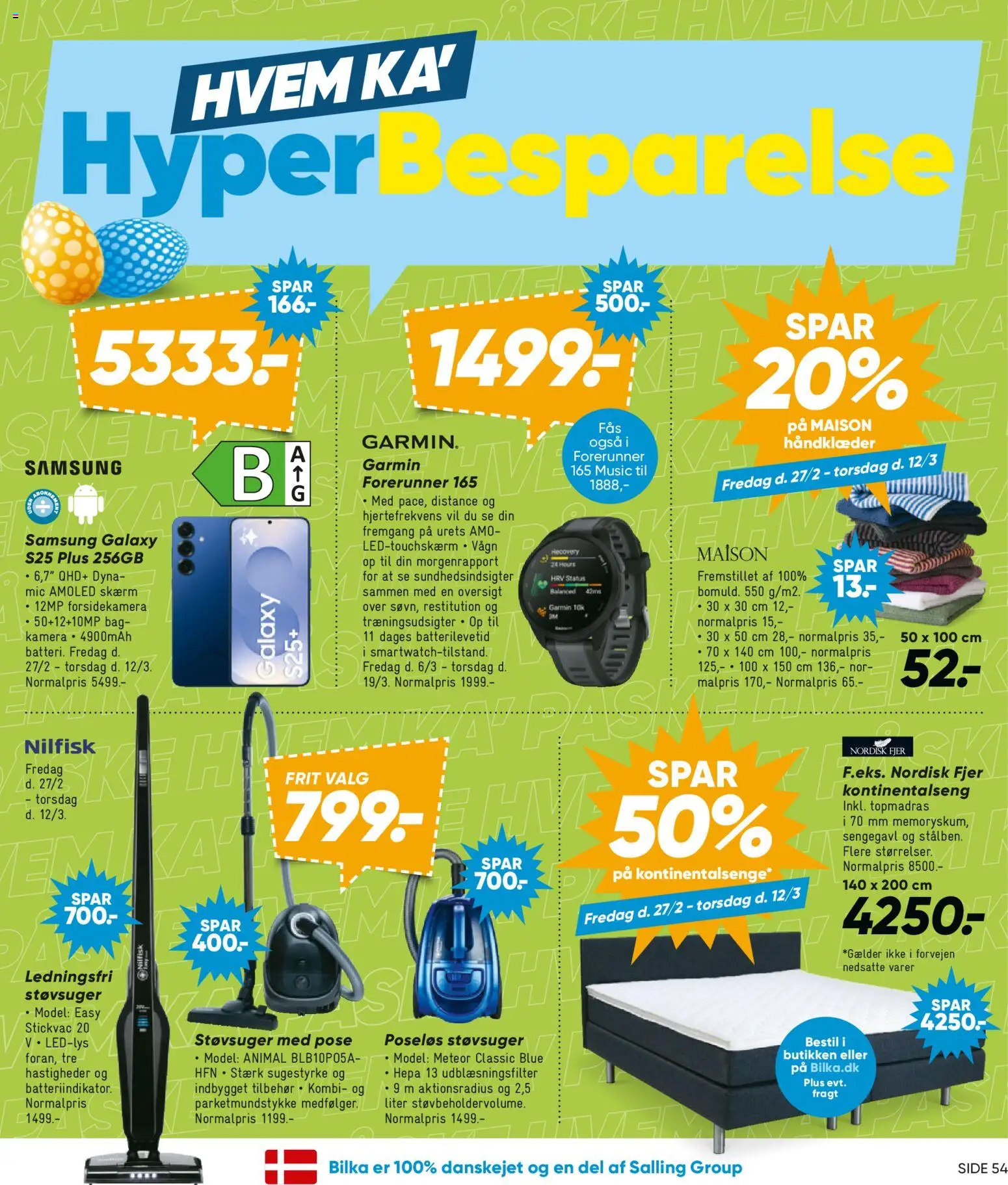 Bilka tilbudsavis – gyldig fra 06.03.2026 | Side: 3 | Produkter: Sengegavl, Skærm, Støvsuger, Kamera