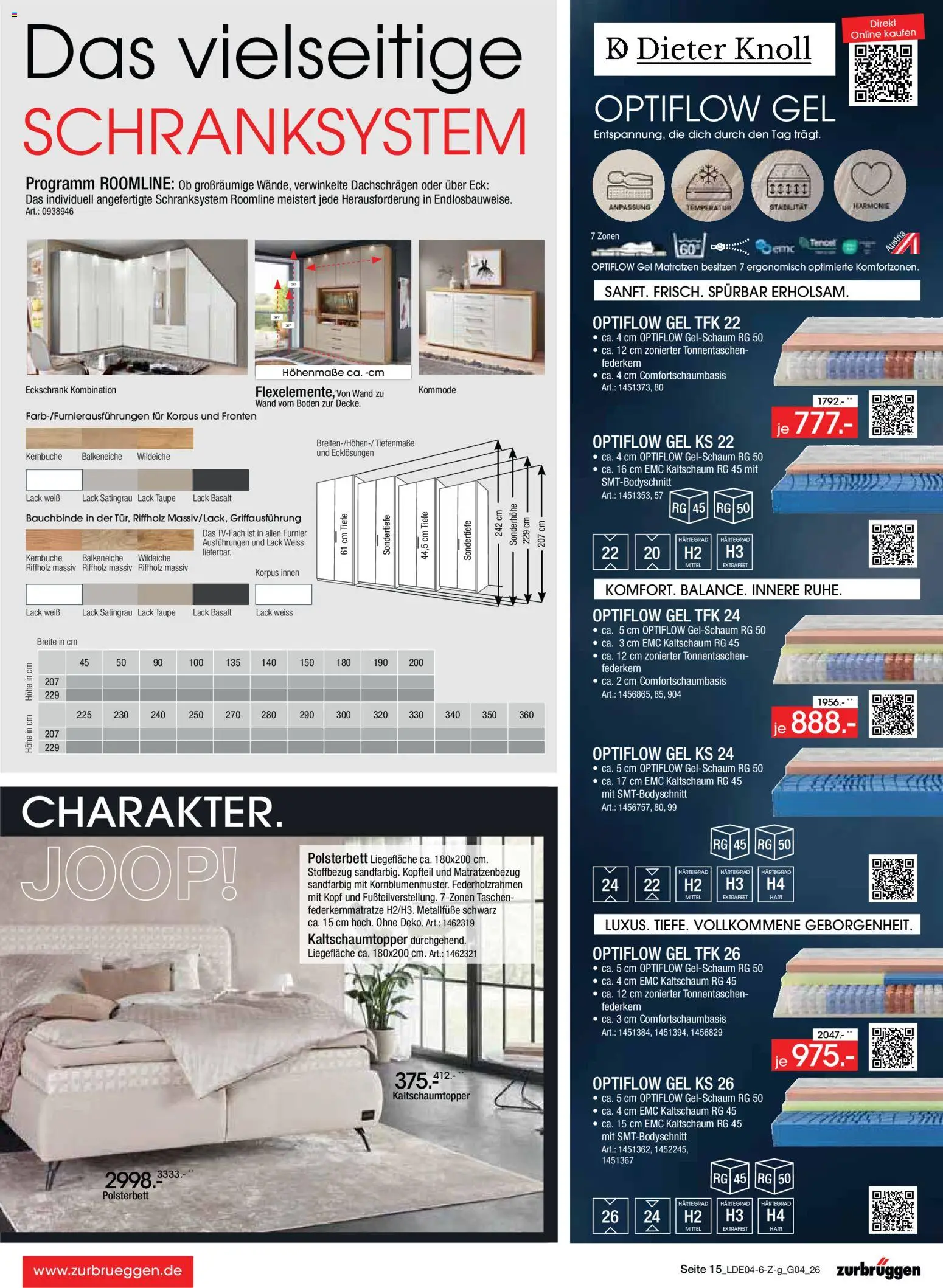 Zurbrüggen Italienische Wochen – gültig ab 11.04.2026 | Seite: 29 | Produkte: Kommode, Polsterbett