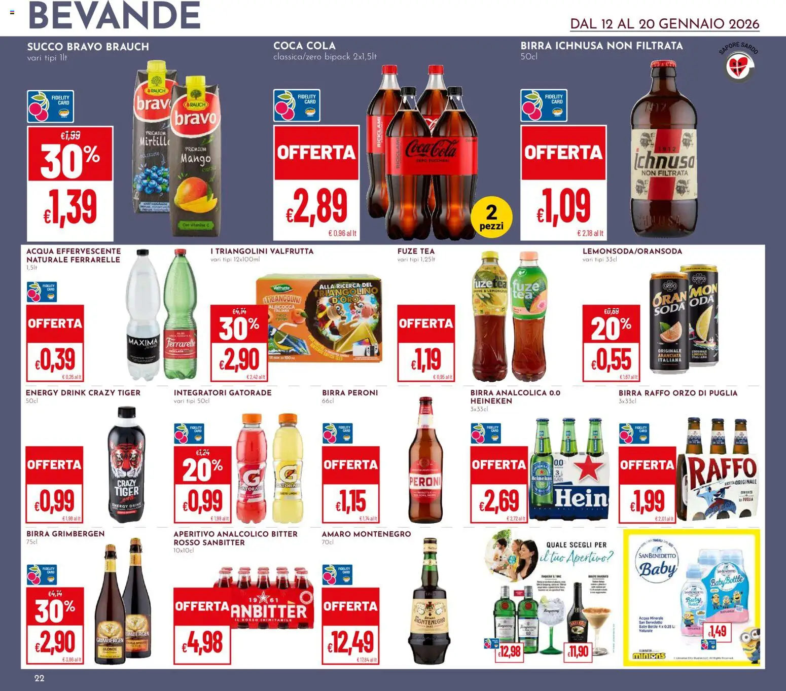 Volantino Pan del 12.01.2026 | Pagina: 22 | Prodotti: Succo, Mirtilli, Amaro, Aperitivo