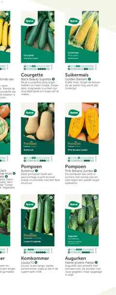 Aveve Groente- en kruidengids - Voorbeeld van een folder van Aveve, geldig van 23.02.2026 | Pagina: 35 | Producten: Maïs, Pompoen, Komkommer, Kan