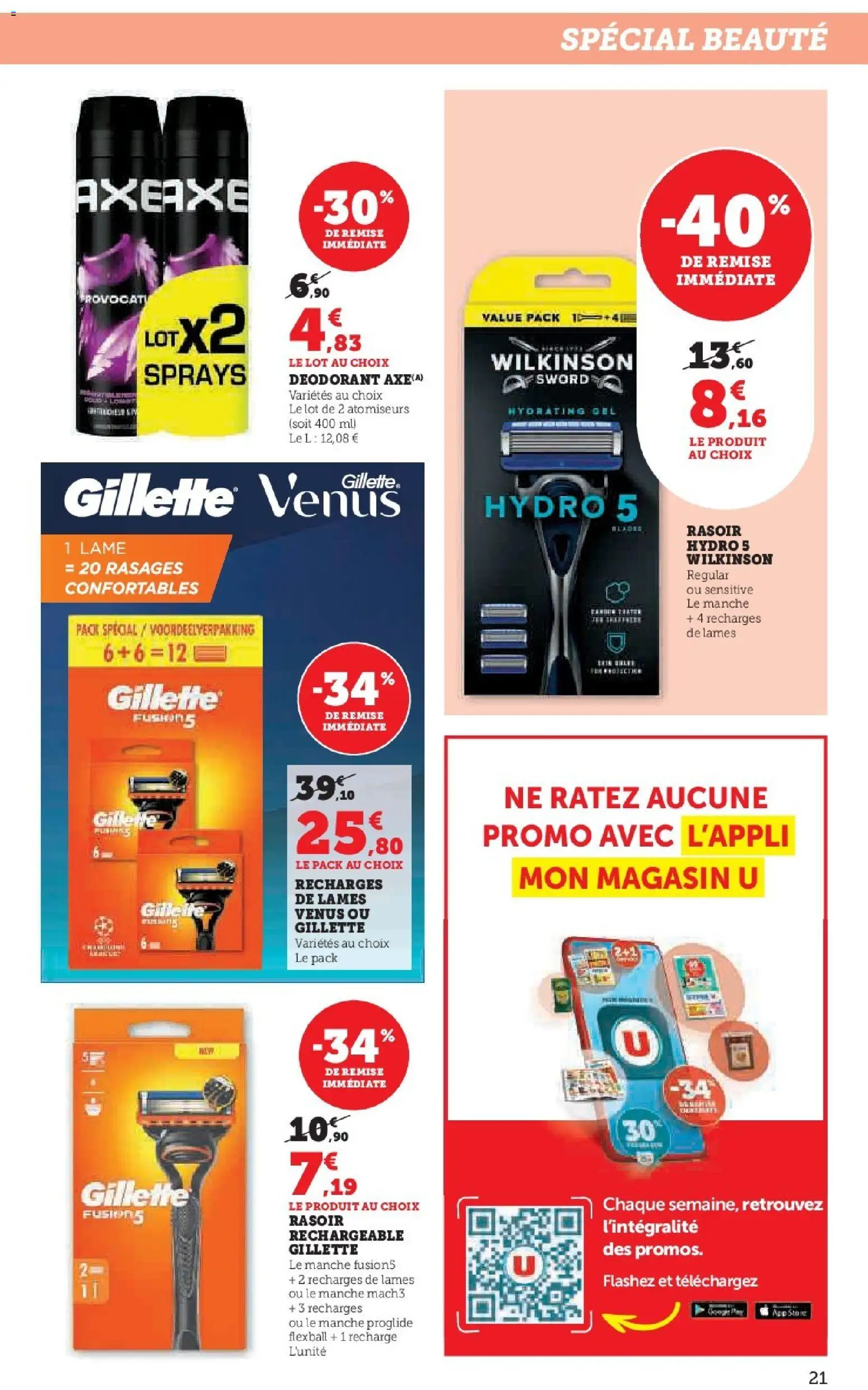 {H1} | Page: 21 | Produits: Rasoir, Déodorant