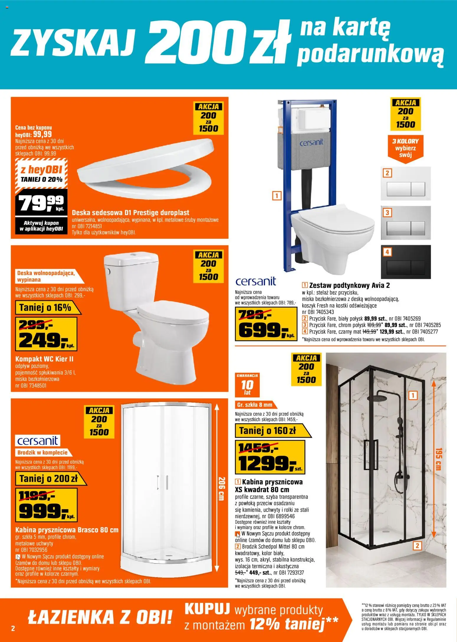 OBI Gazetka od 07.11.2025 | Strona: 2 | Produkty: Rolki