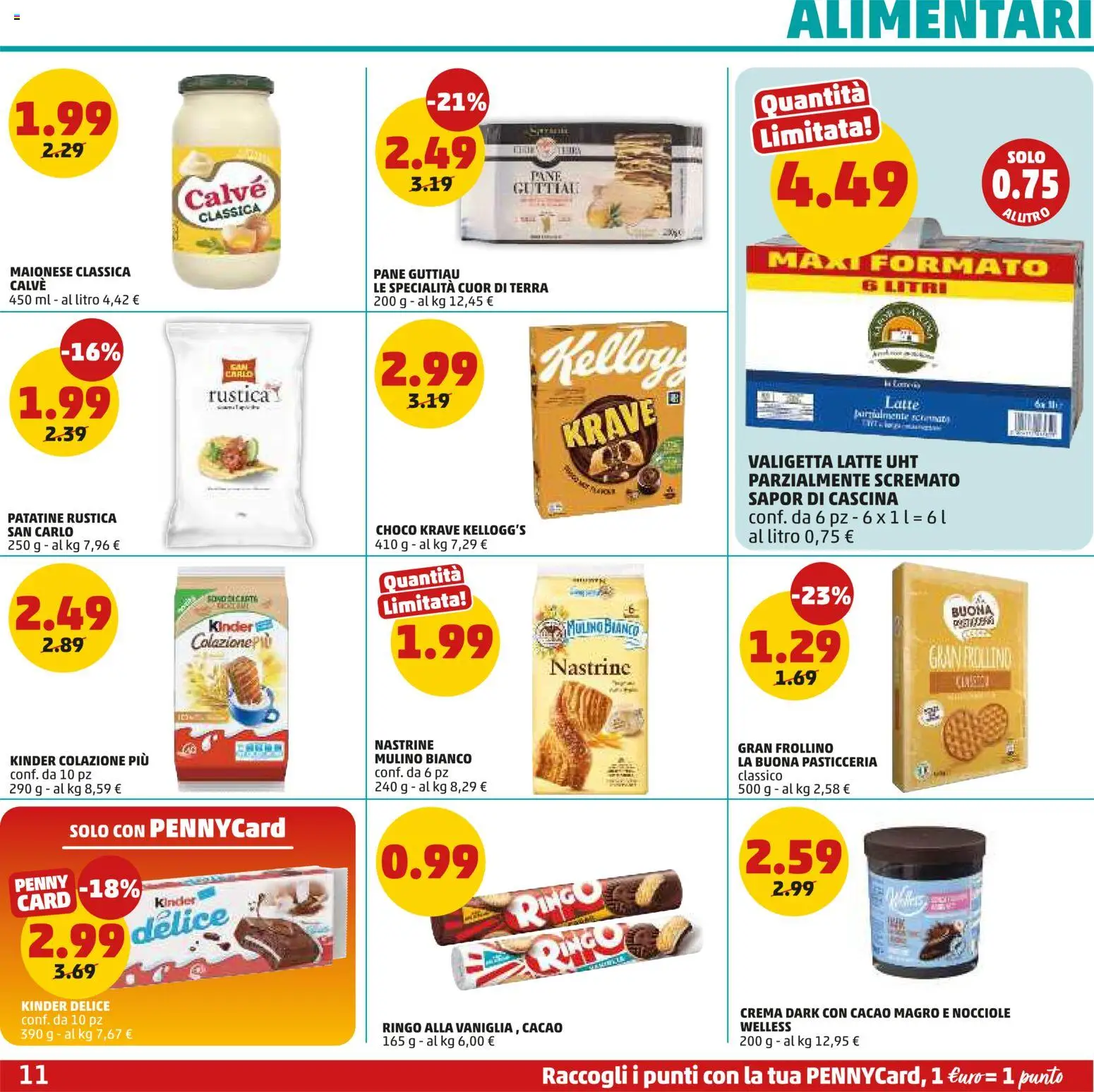 Volantino PENNY del 12.03.2026 | Pagina: 11 | Prodotti: Crema, The, Valigetta, Terra