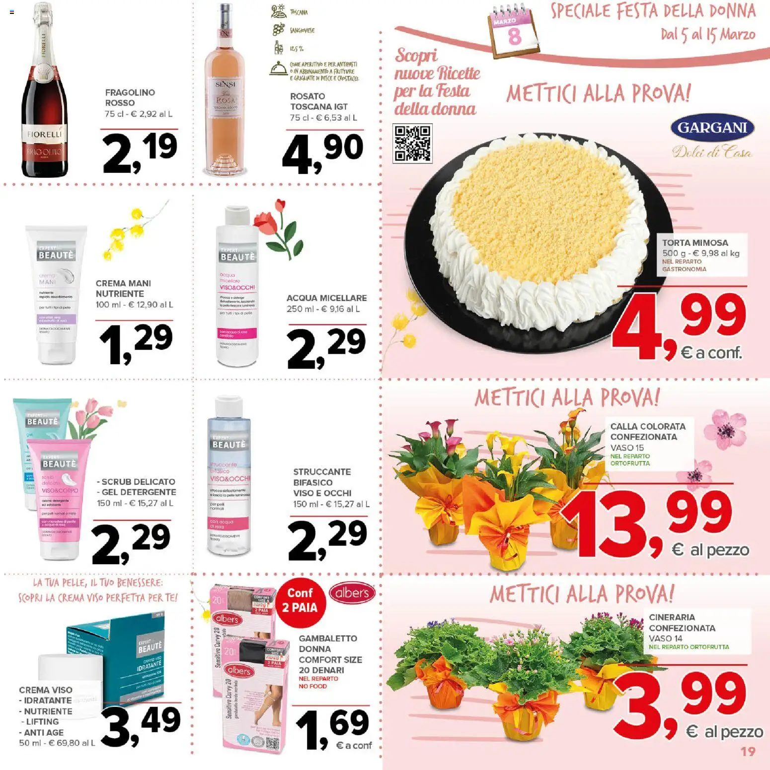 Volantino Todis del 05.03.2026 | Pagina: 19 | Prodotti: Crema, Pesce, Torta, Vaso