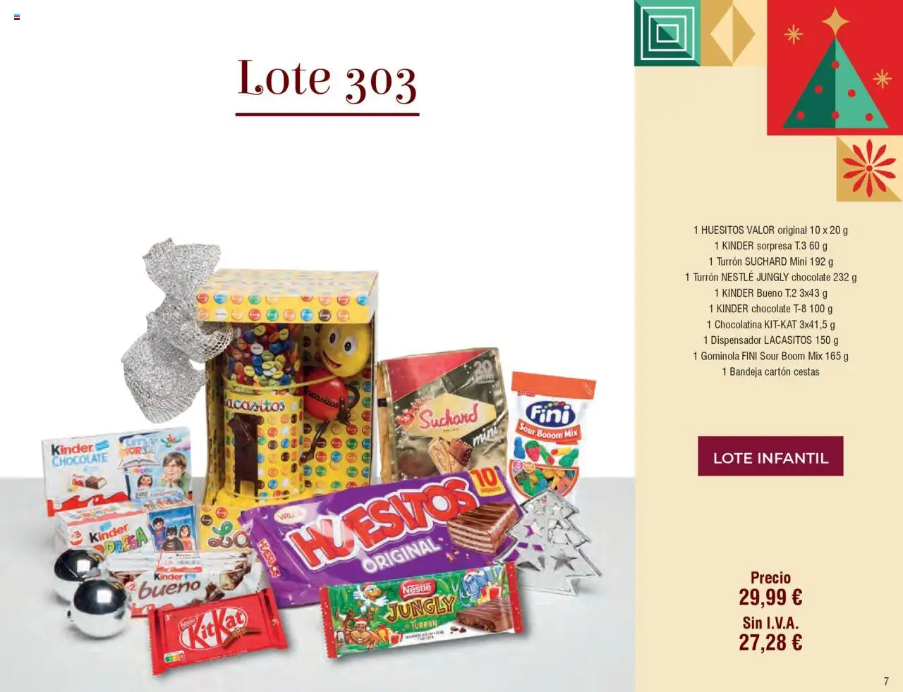 Froiz Catálogo Lotes y Cestas │ válido desde el 16.10.2025 | Página: 7 | Productos: Chocolate, Dispensador, Bandeja