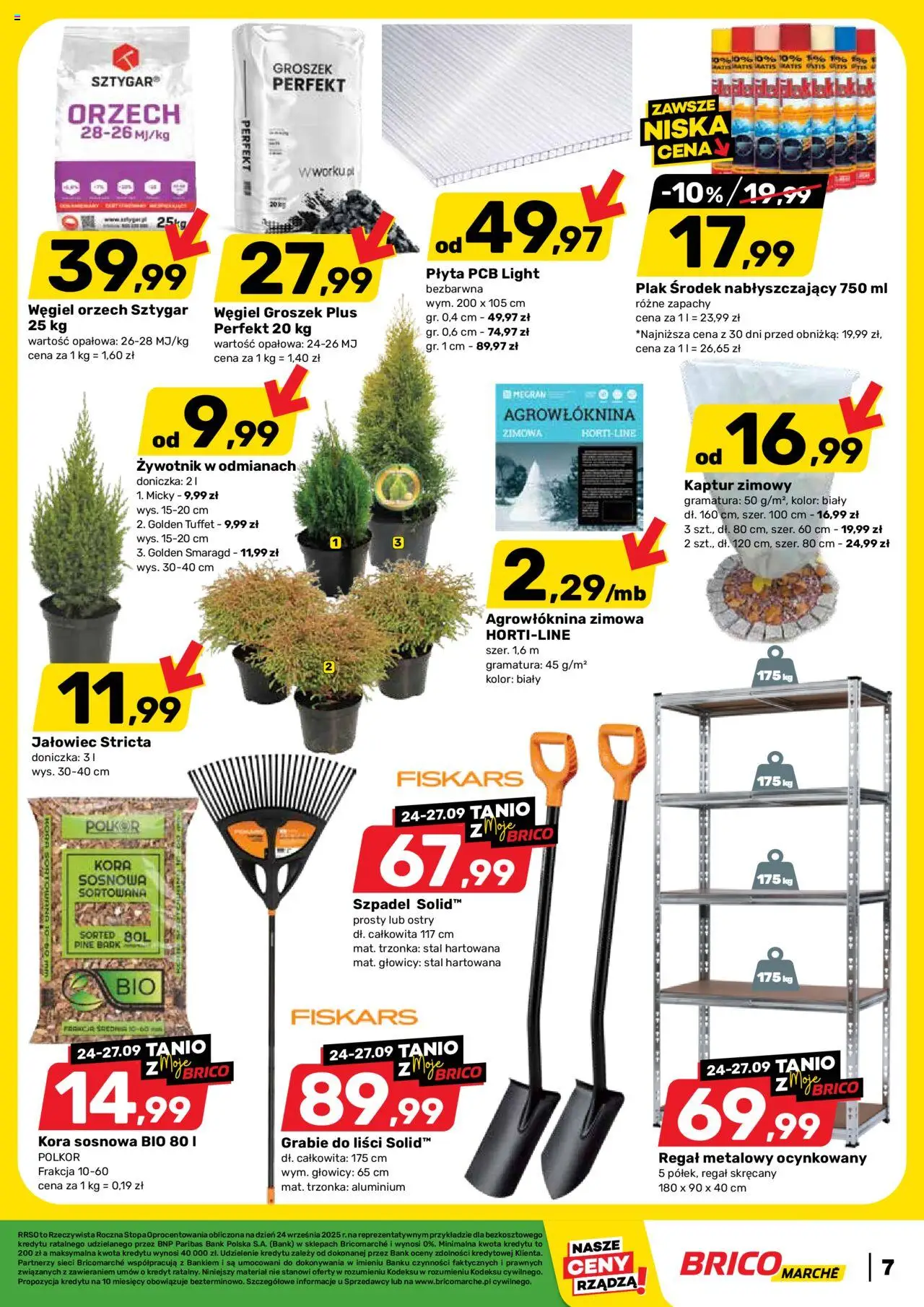 Brico Marché Gazetka od 24.09.2025 | Strona: 8 | Produkty: Groszek, Regał metalowy, Doniczka, Regał