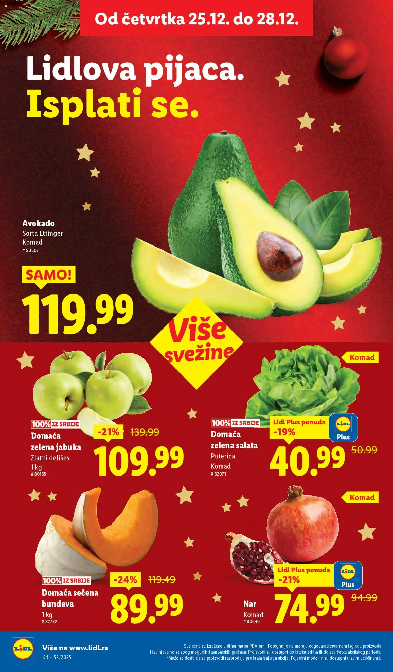 Lidl katalog - važi od 25.12.2025 | Strana: 14 | Proizvode: Salata, Avokado, Bundeva