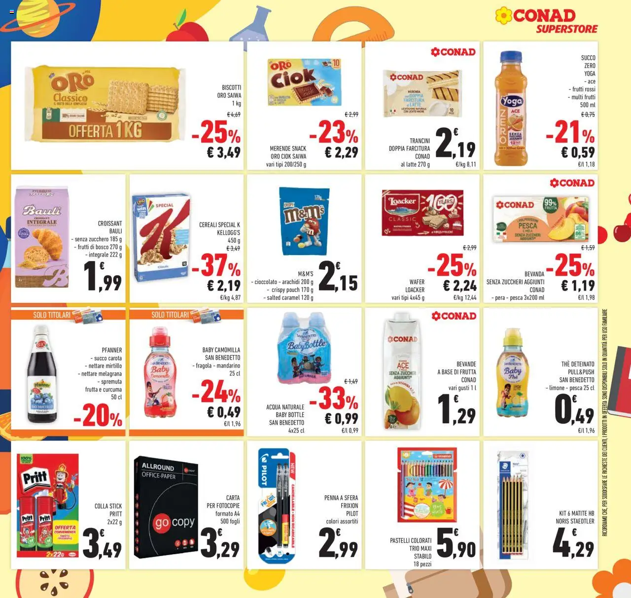 Volantino Conad del 10.09.2025 | Pagina: 31 | Prodotti: Cioccolato, Biscotti, Latte, Arachidi