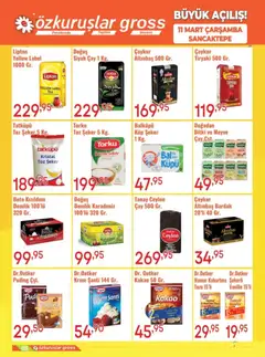 11.03.2026 tarihinden itibaren geçerli olan Özkuruşlar kataloğu önizlemesi | Sayfa: 8 | Ürünler: Krem, Meyve, Zselatin, Demlik
