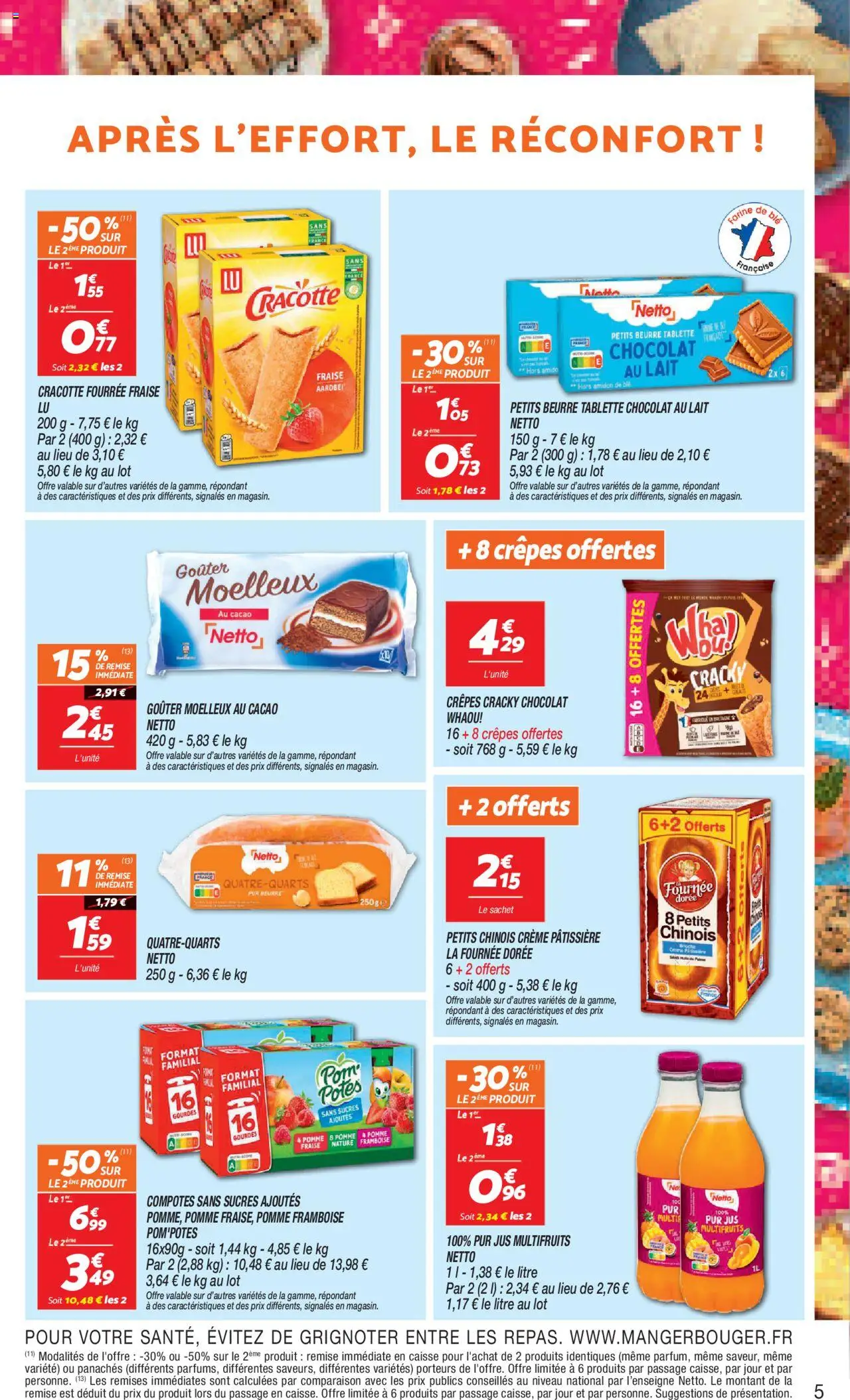  | Page: 5 | Produits: Tablette, Fraise, Lait, Chocolat