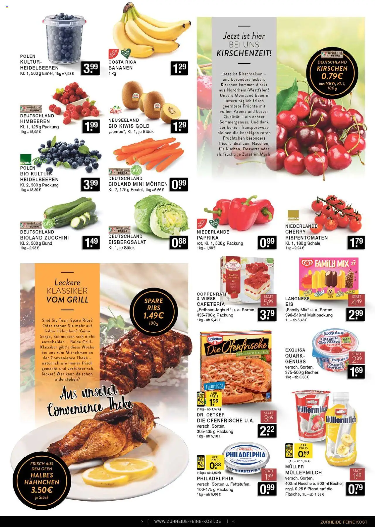 Edeka Zurheide Prospekt 	 - gültig ab dem 28.07.2025 | Seite: 5 | Produkte: Hahnchen, Philadelphia, Paprika, Müllermilch