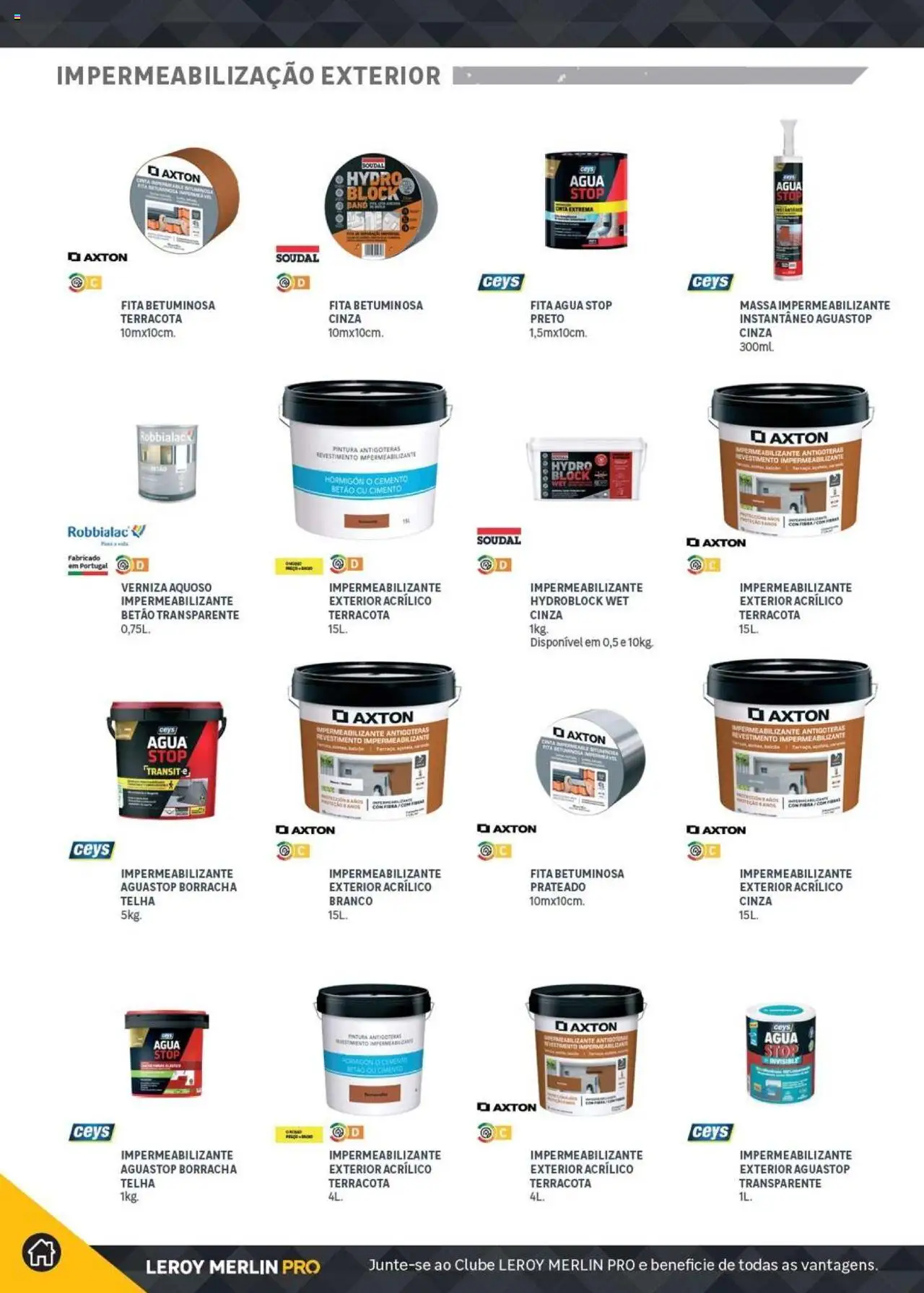 Leroy Merlin Catálogo │ válido de 18.11.2024 | Página: 316 | Produtos: Agua, Cimento, Massa
